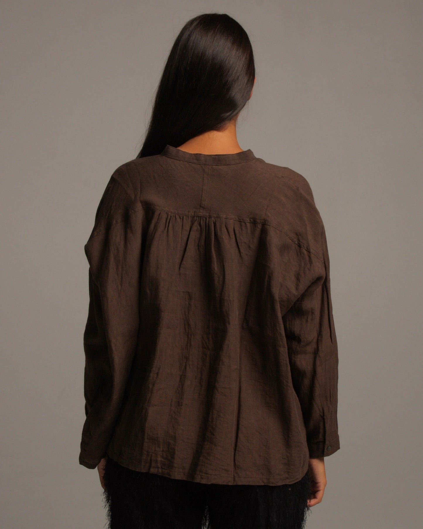 Brown Linen Shirt