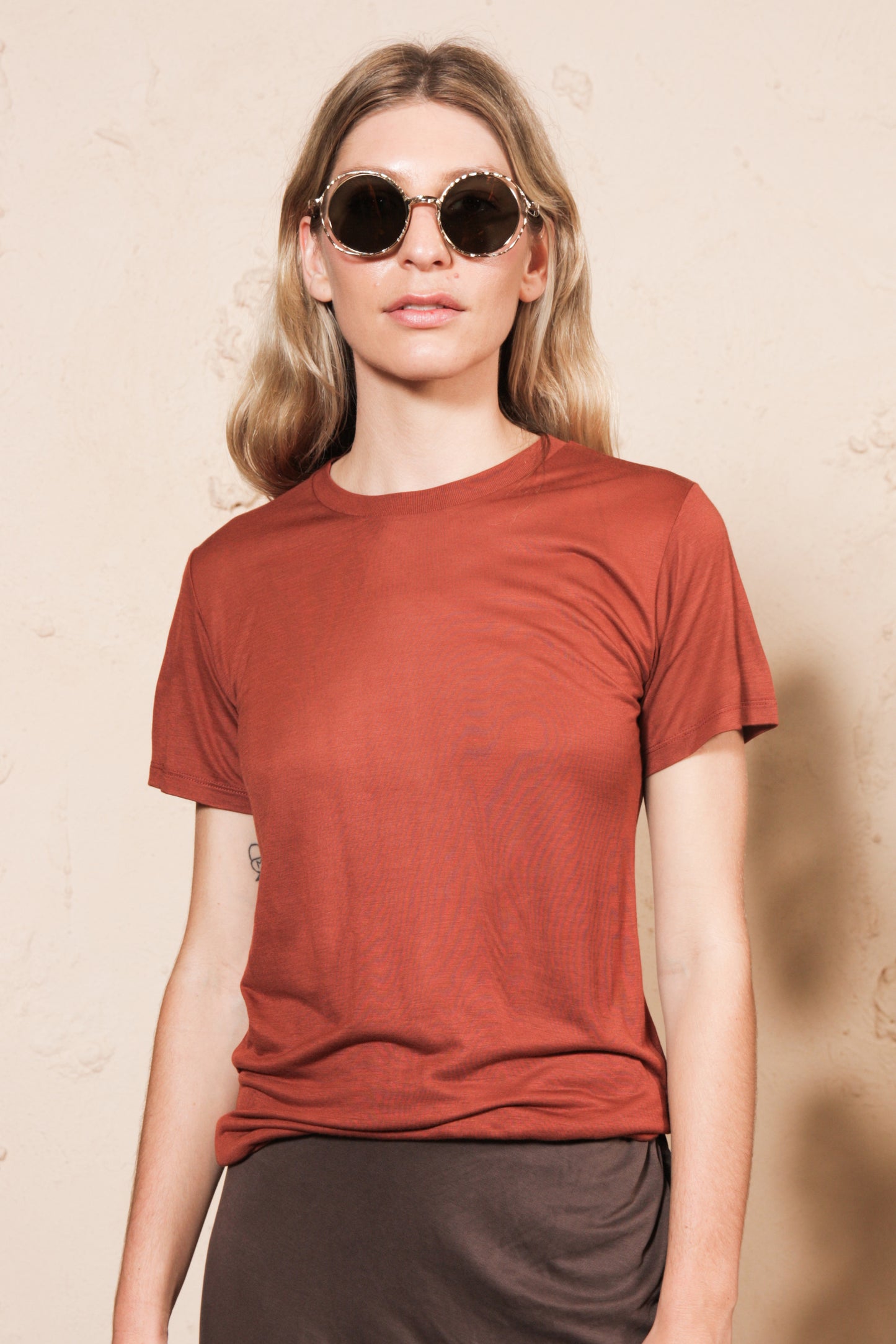 Rust Tee Shirt Bamboo