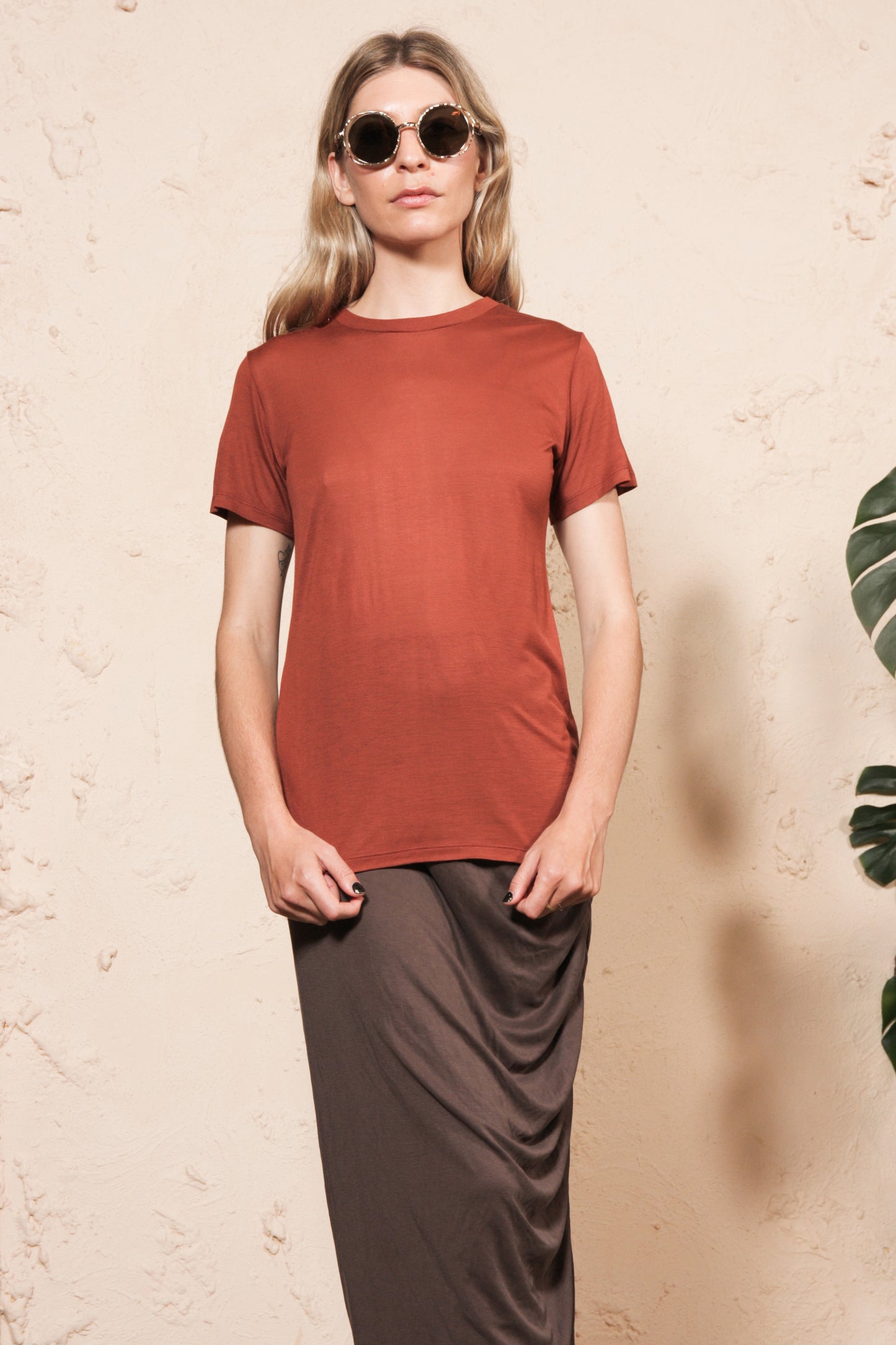 Rust Tee Shirt Bamboo