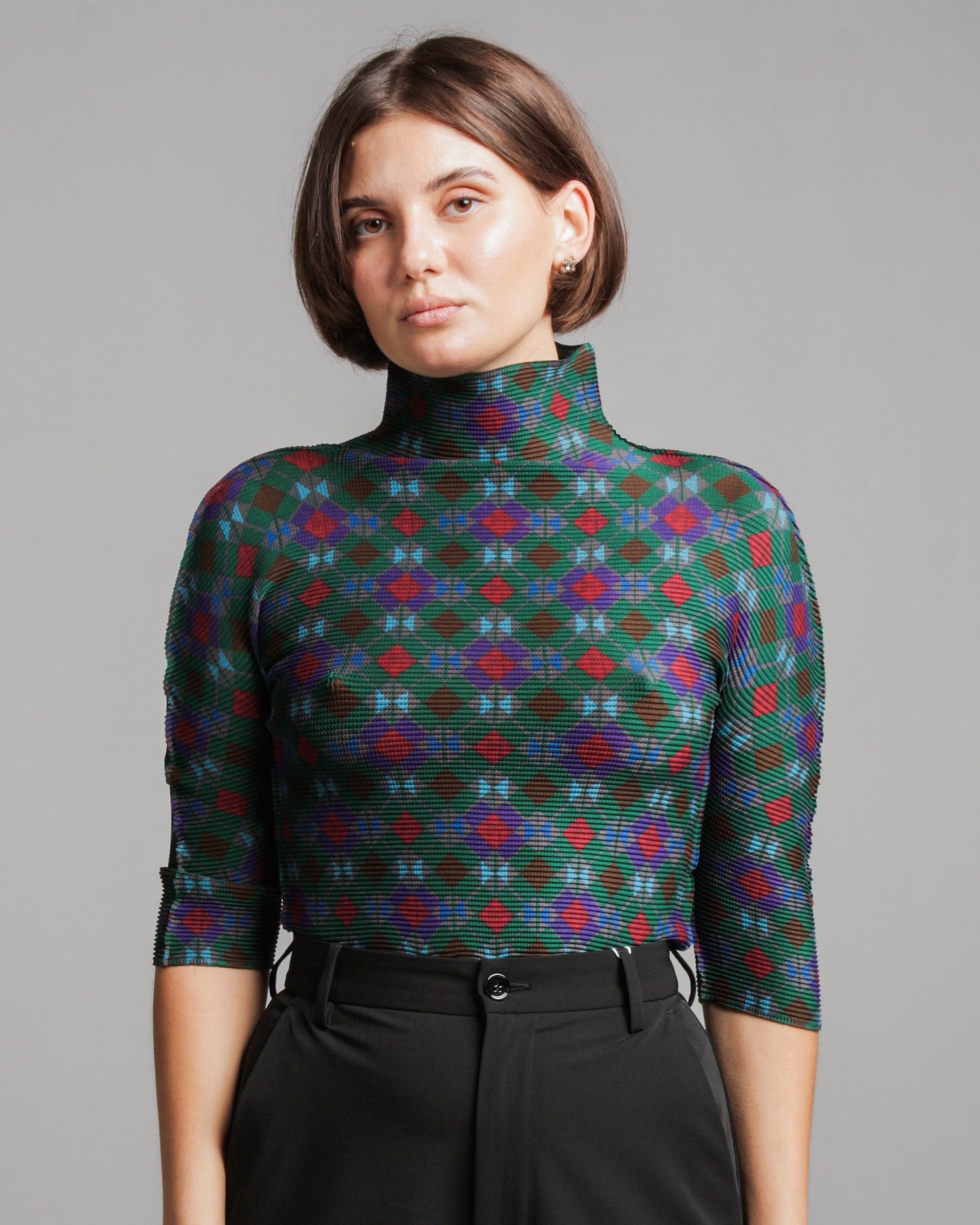 Komon Micropleated Top Green