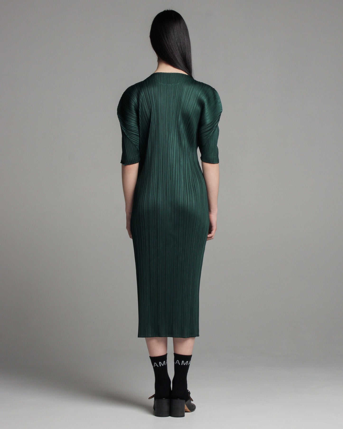 Green Mid Sleeve Dress