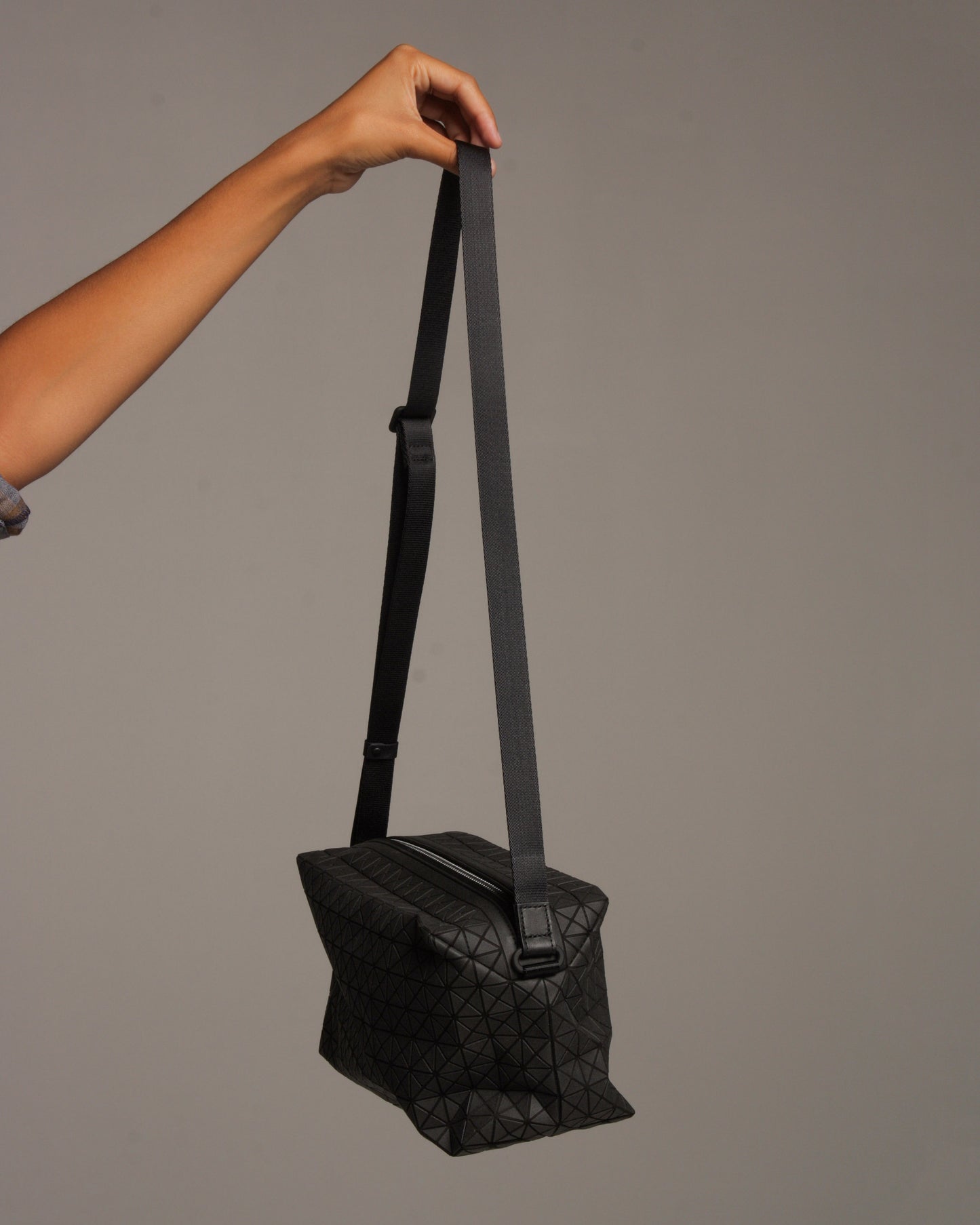 Black Saddle Crossbody Bag