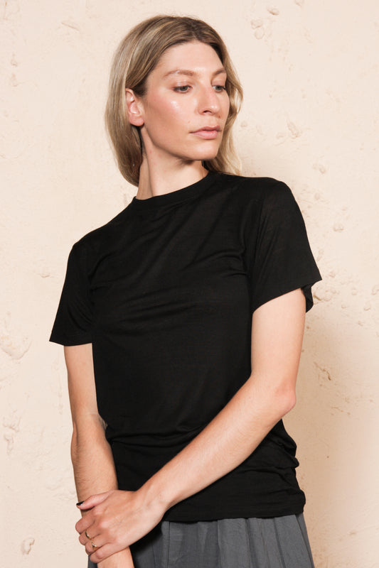 Black Tee Shirt Bamboo