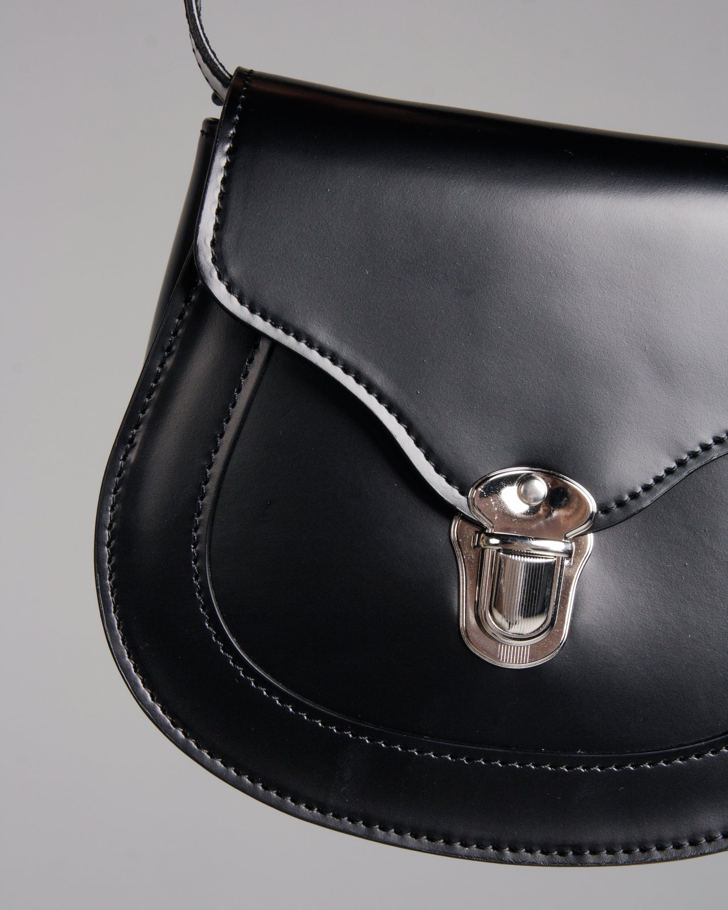 Small Black Clasp Bag