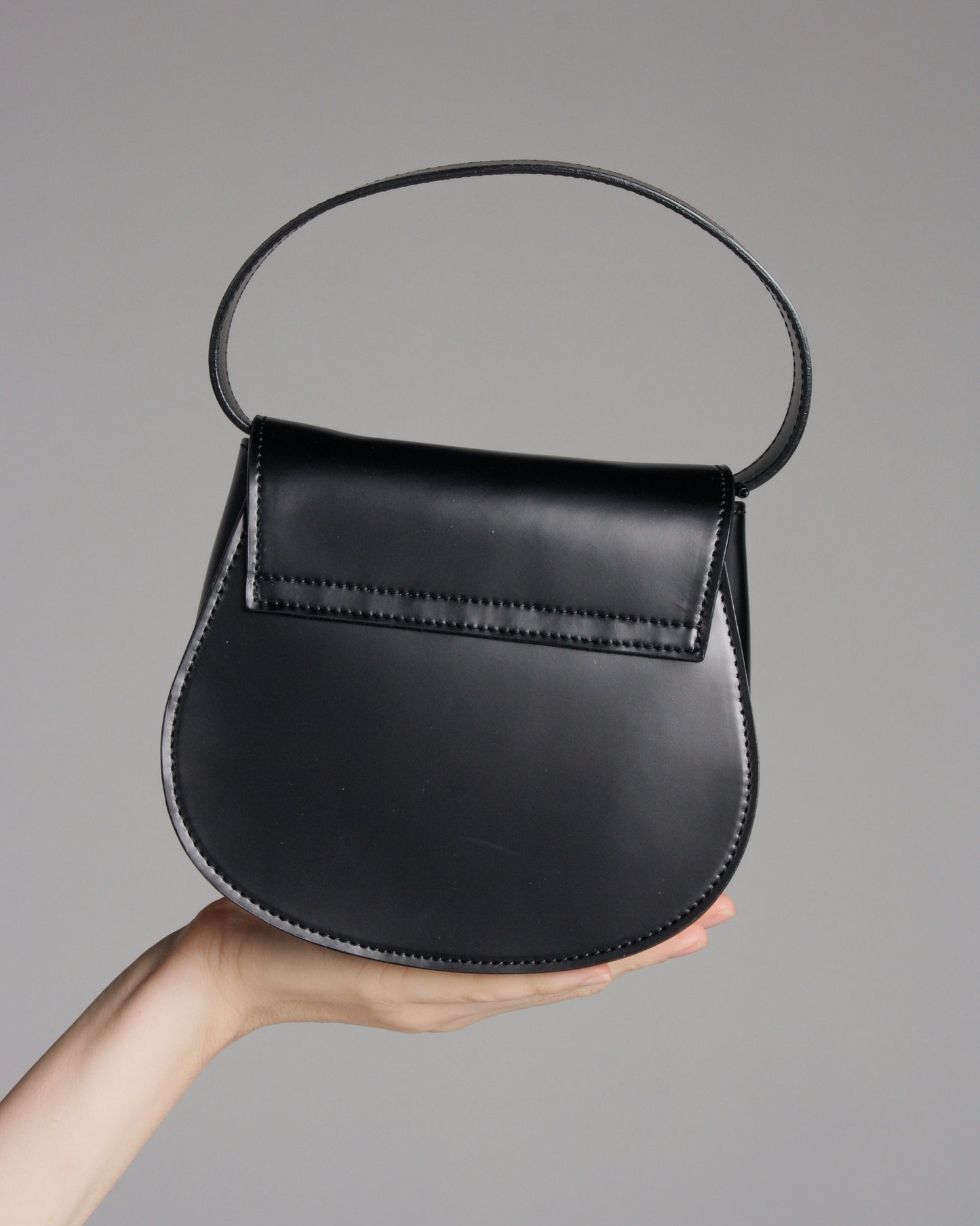 Small Black Clasp Bag