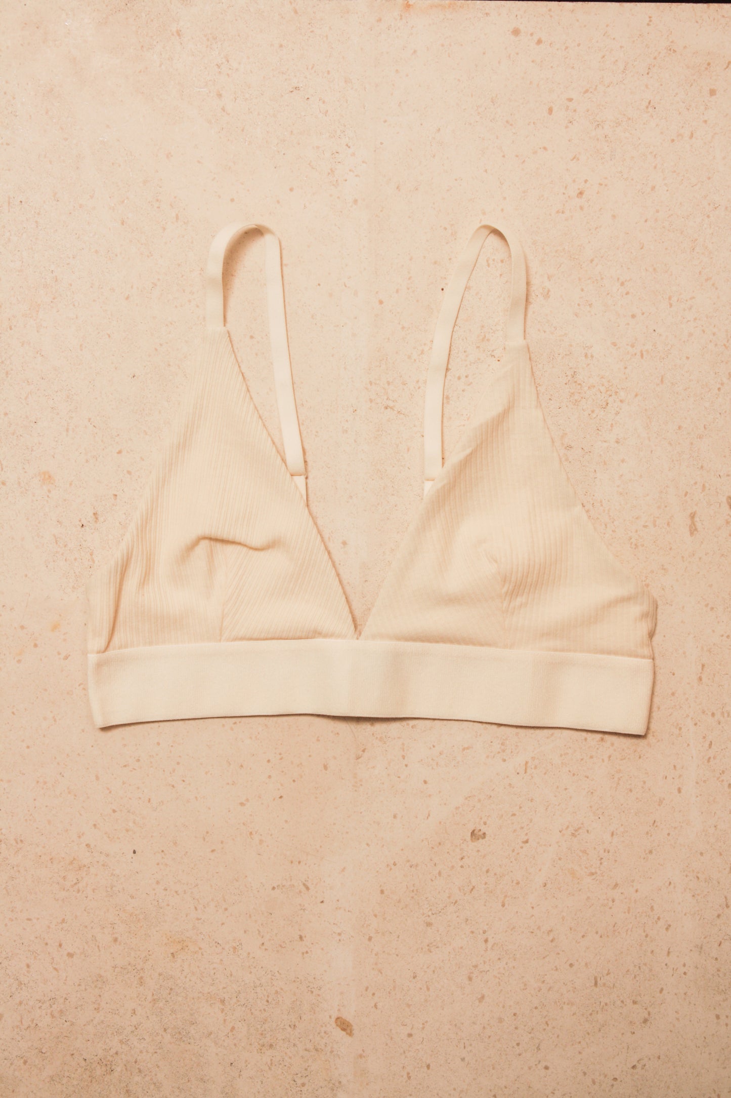 Triangle Bra Cotton Rib