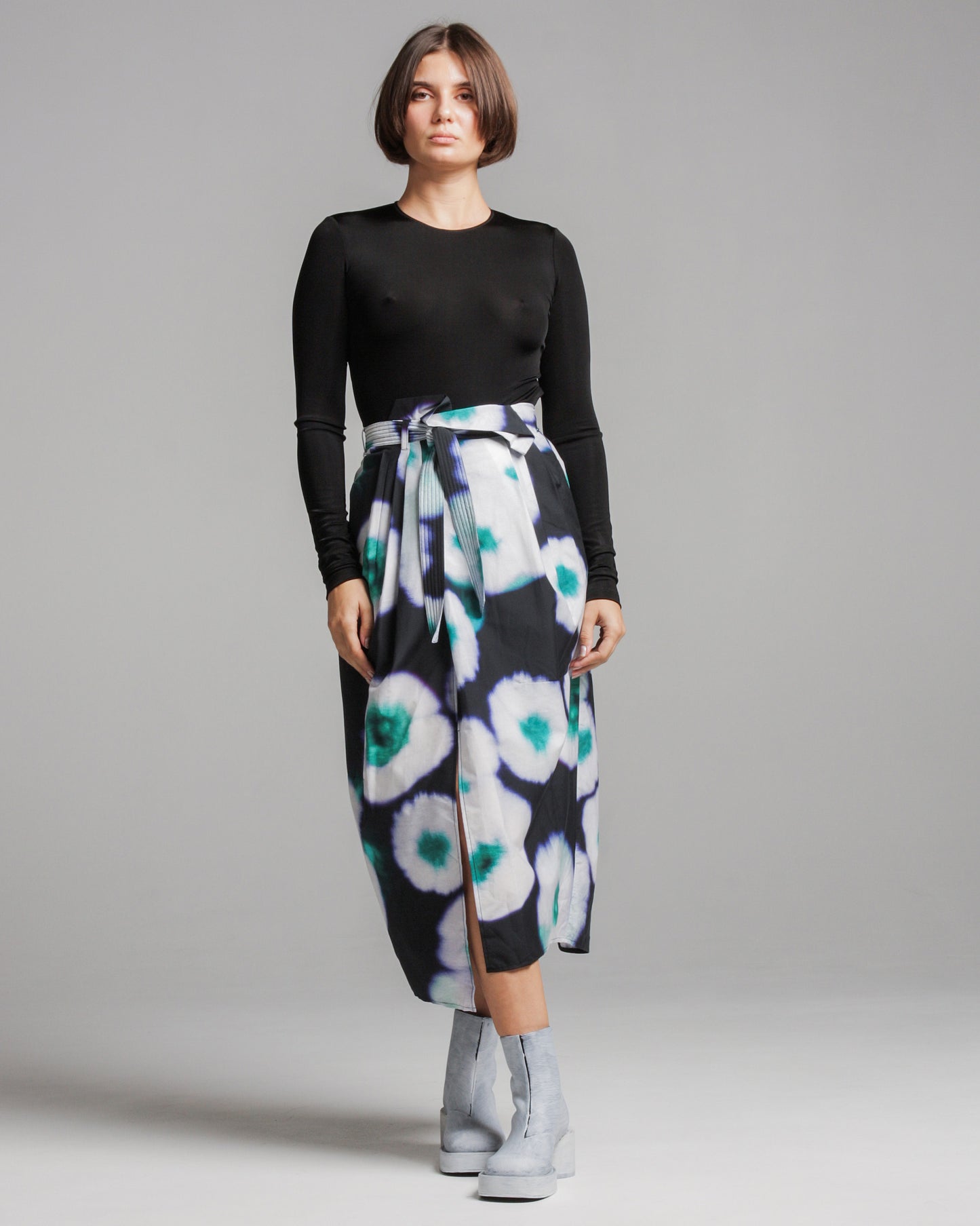 Svel Belted Drape Skirt