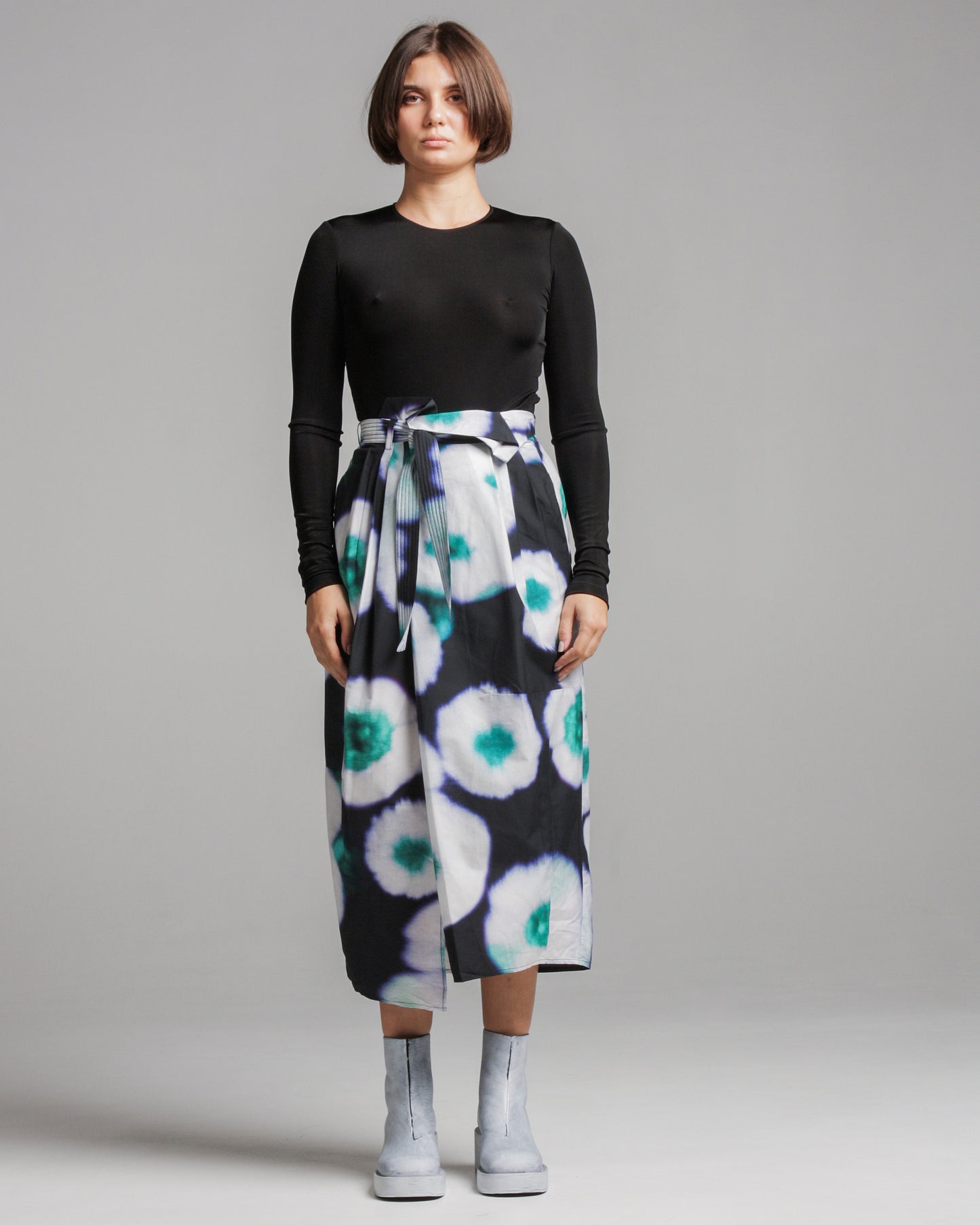 Svel Belted Drape Skirt