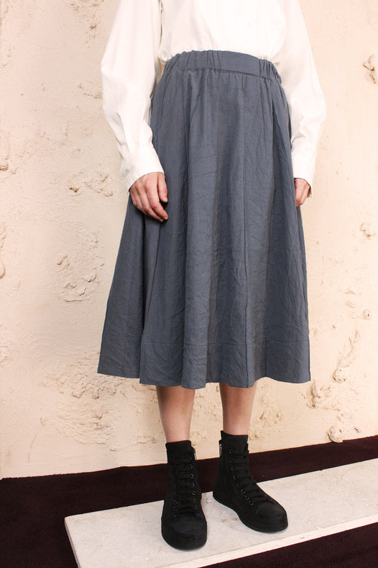 Tuck Skirt Grey