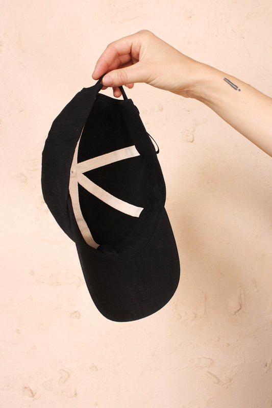 Six Panel Cap Black