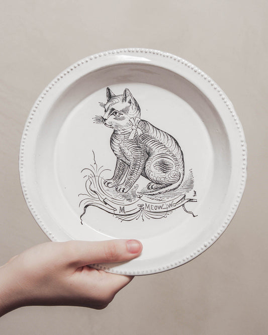 Scenario Cat Soup Plate