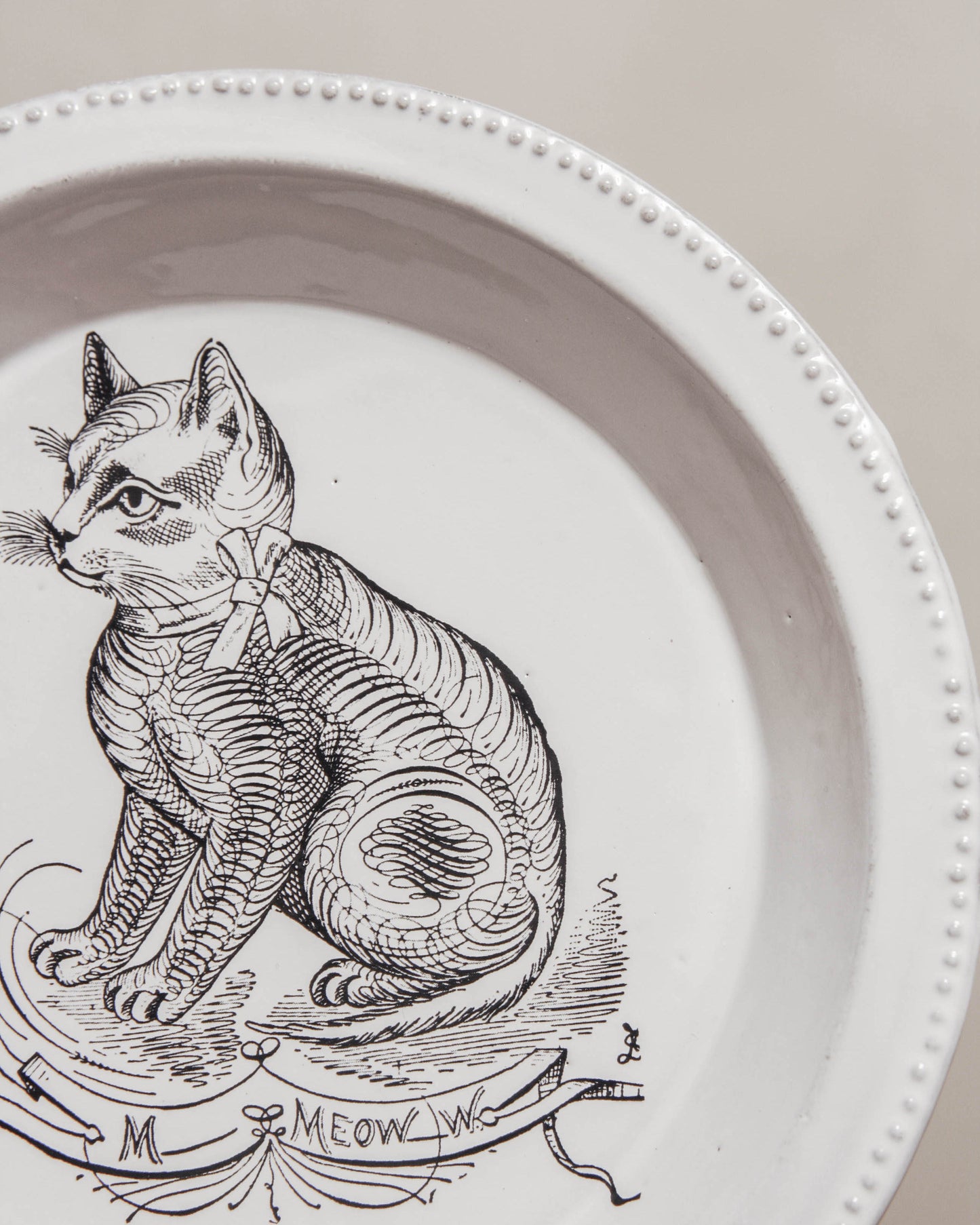 Scenario Cat Soup Plate