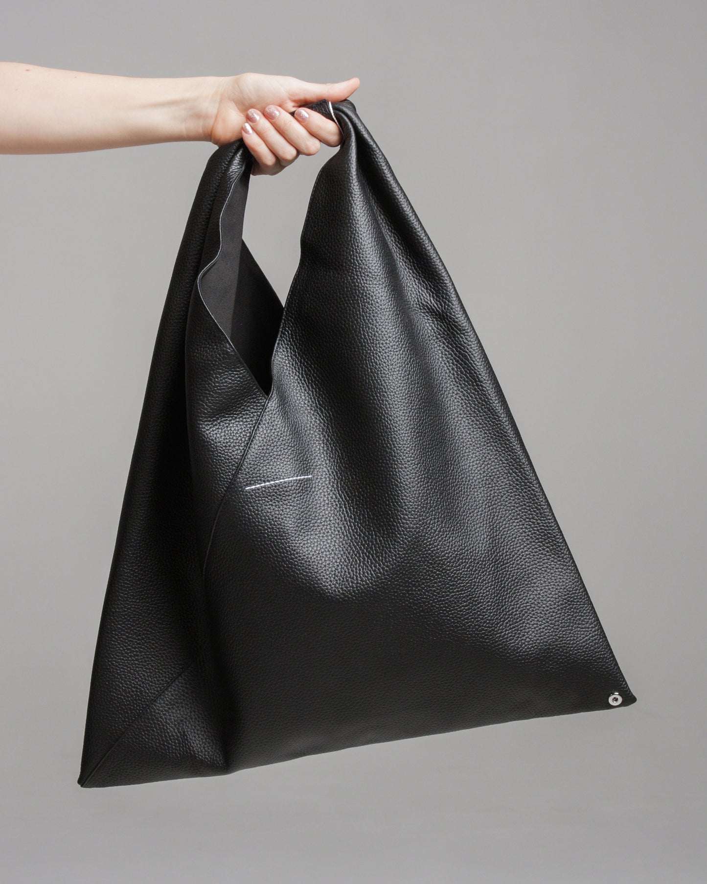 Black Leather Japanese Bag