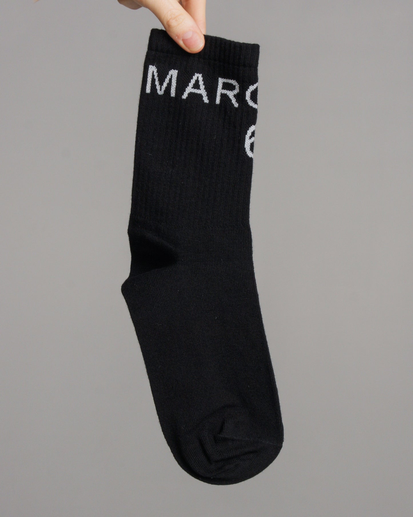 Black Bootleg Socks