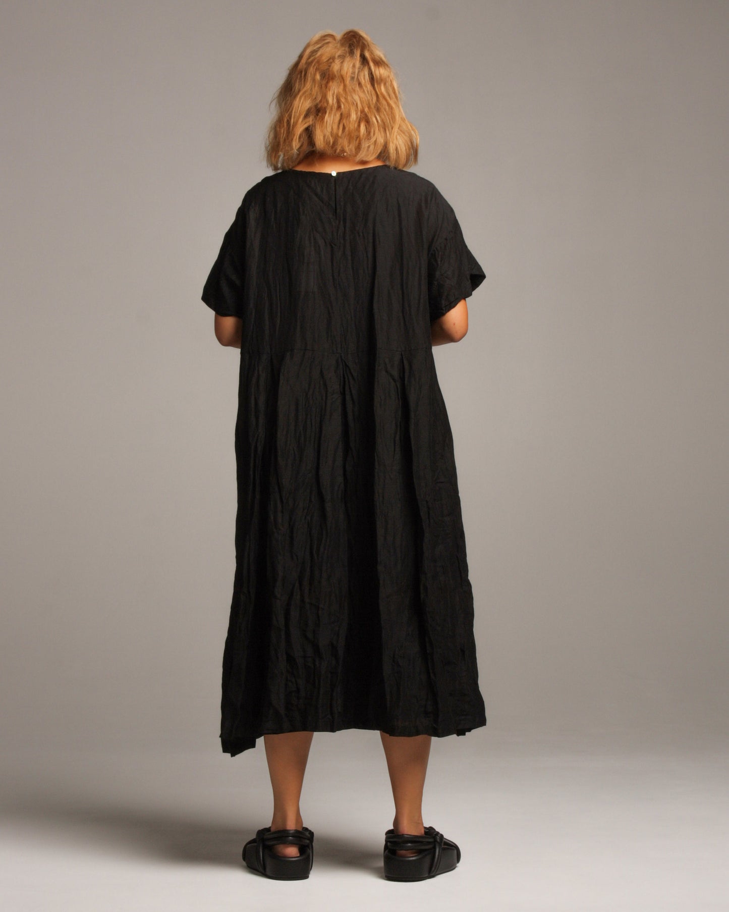 Black Tunic Linen Dress