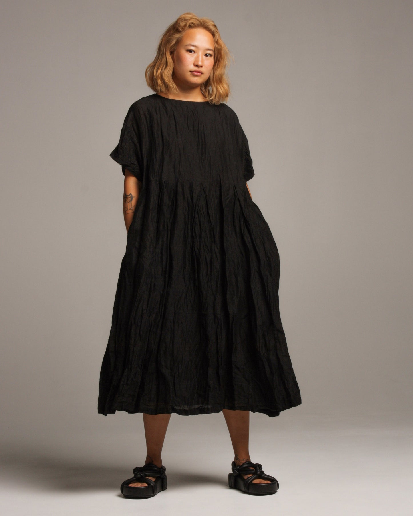 Black Tunic Linen Dress