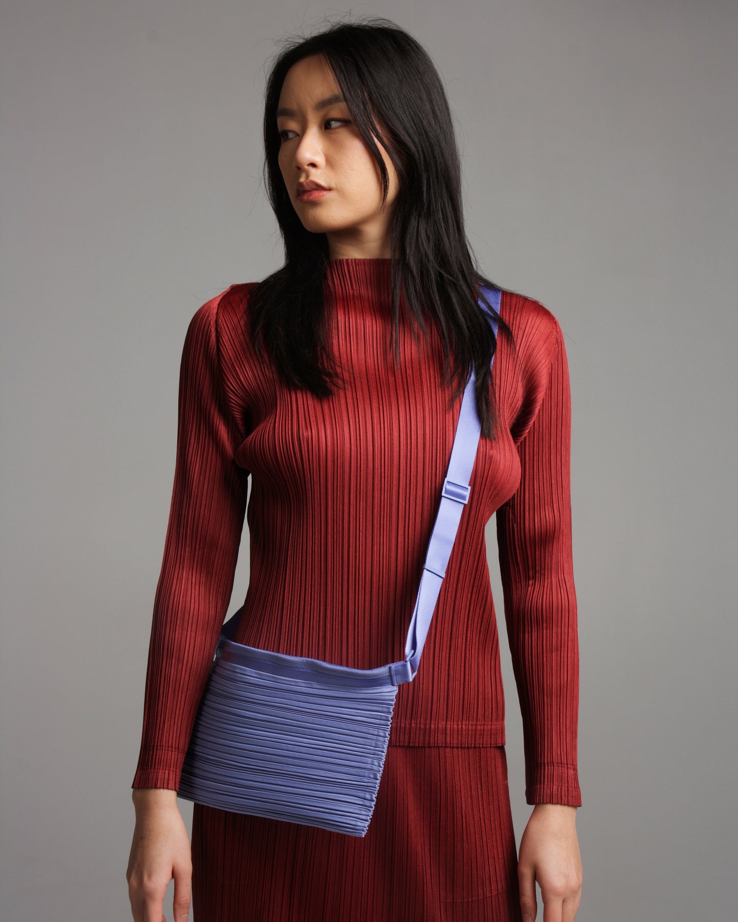 Turtle Neck Bordeaux Top