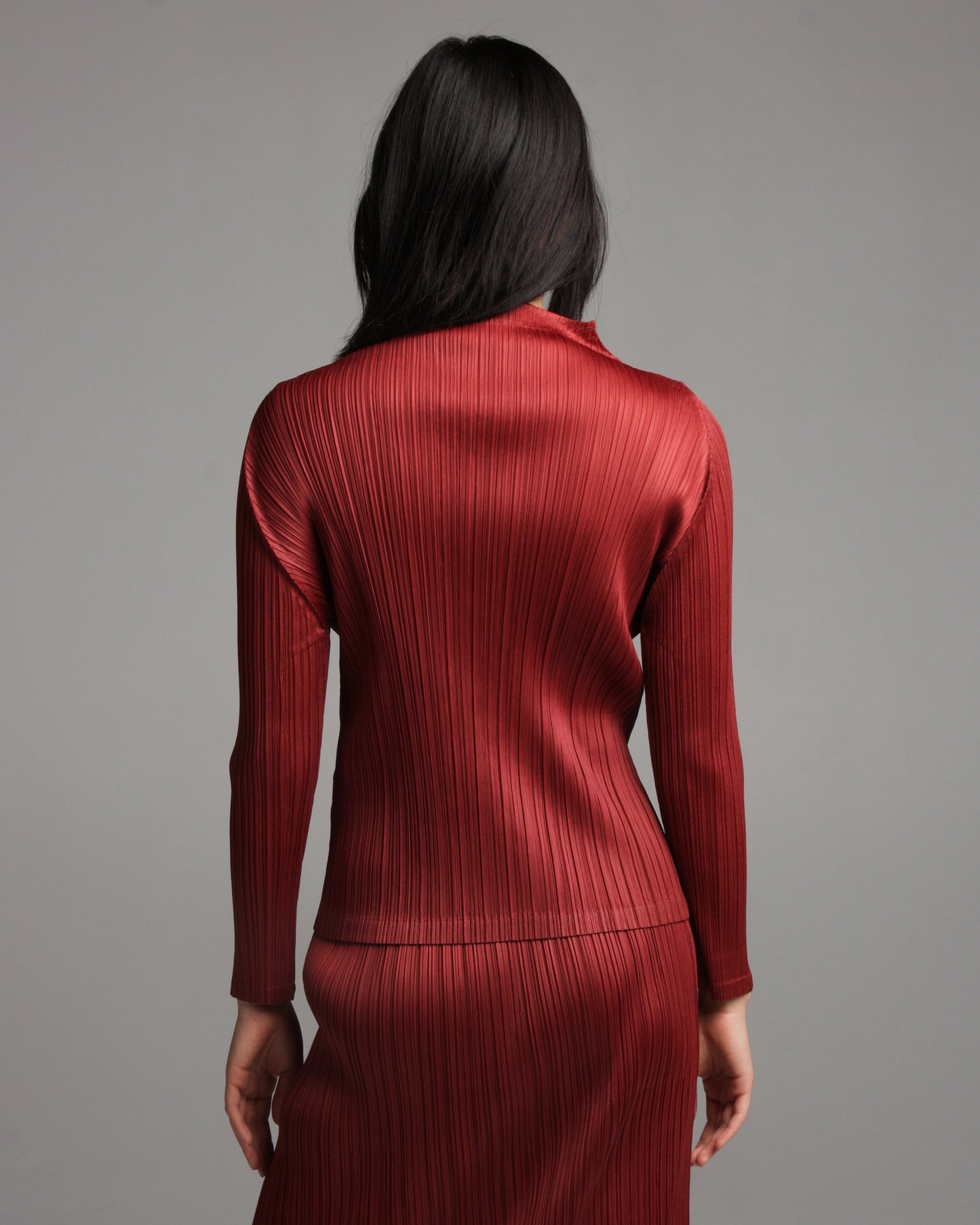 Turtle Neck Bordeaux Top