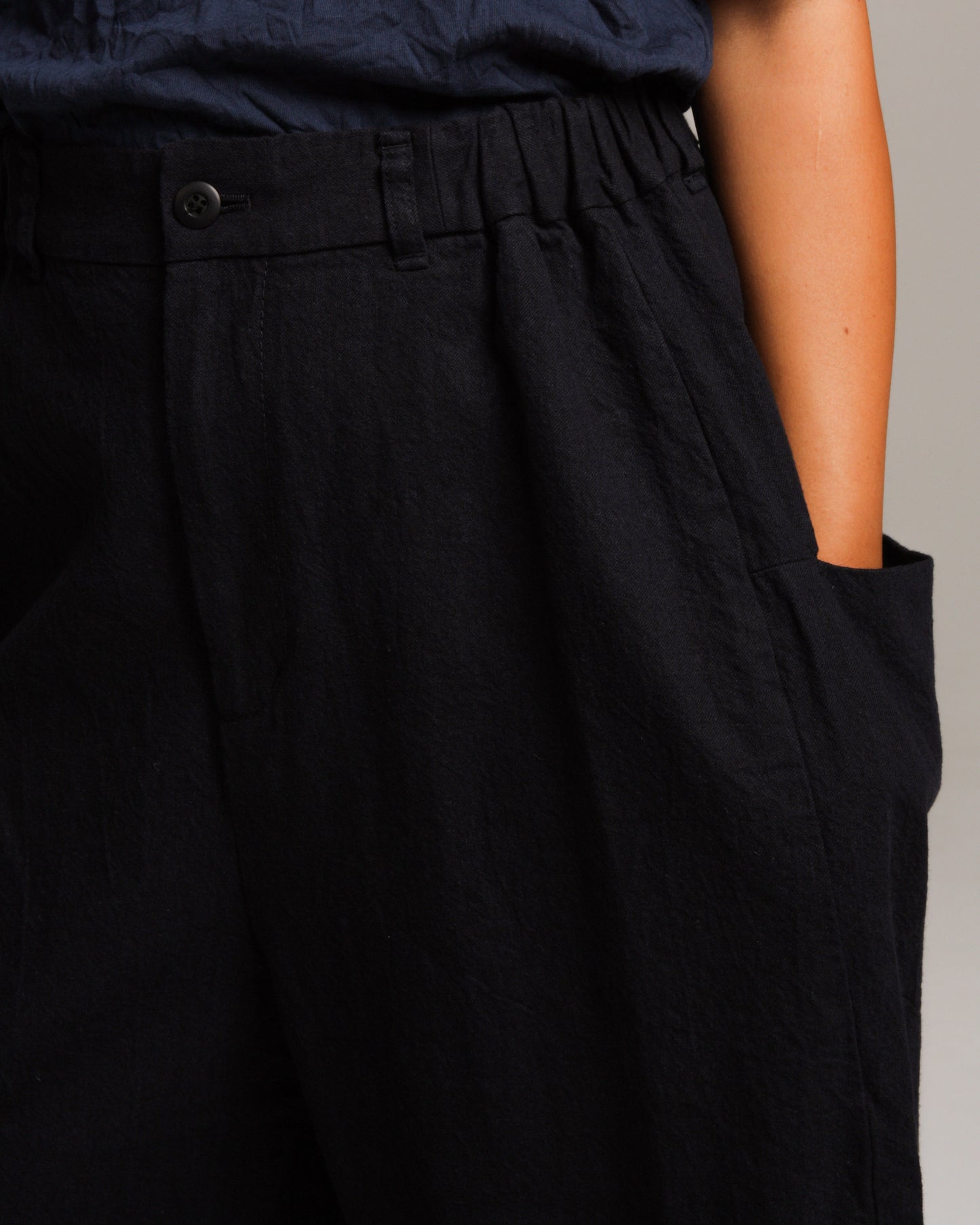 Navy Loom Pants