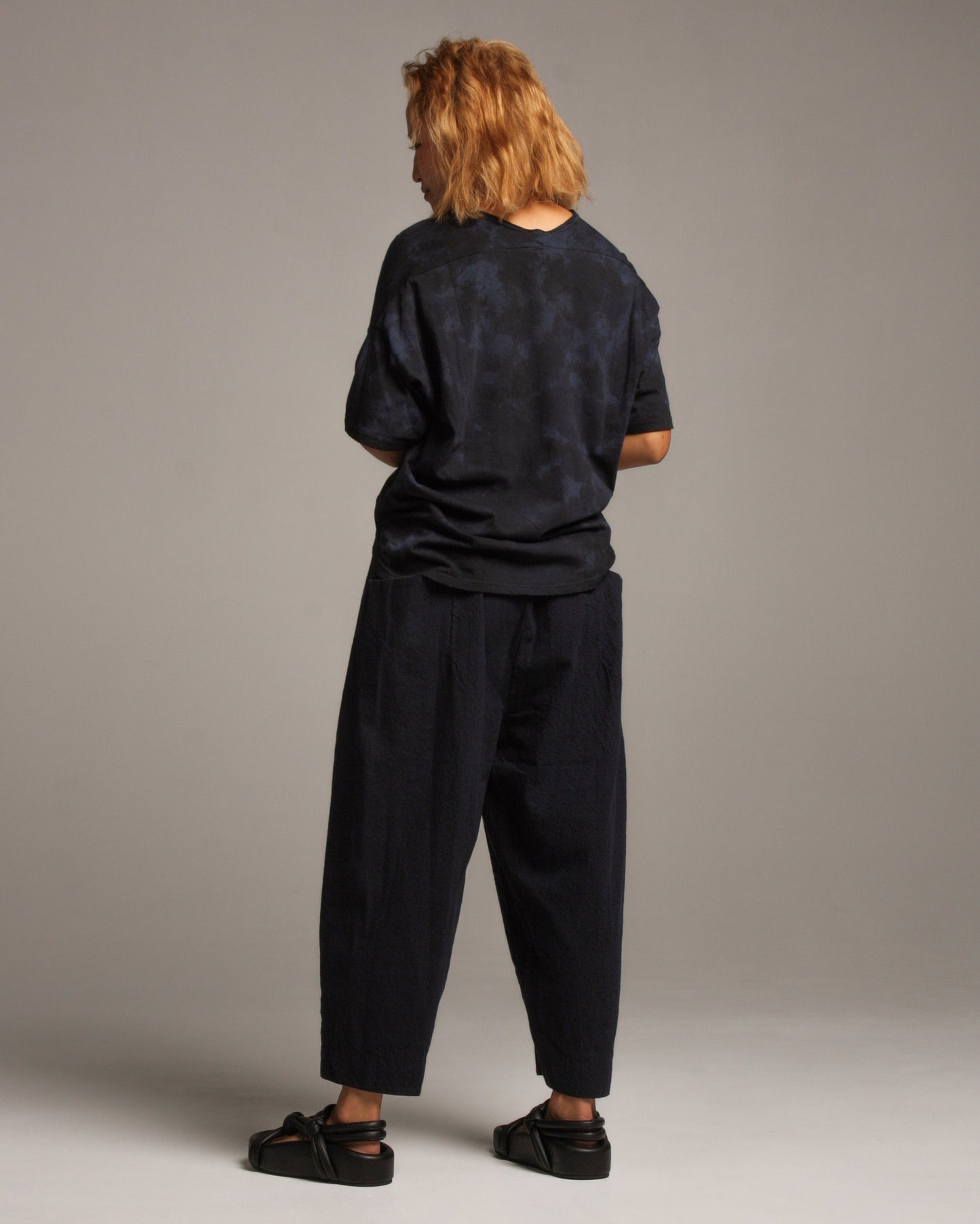 Navy Loom Pants