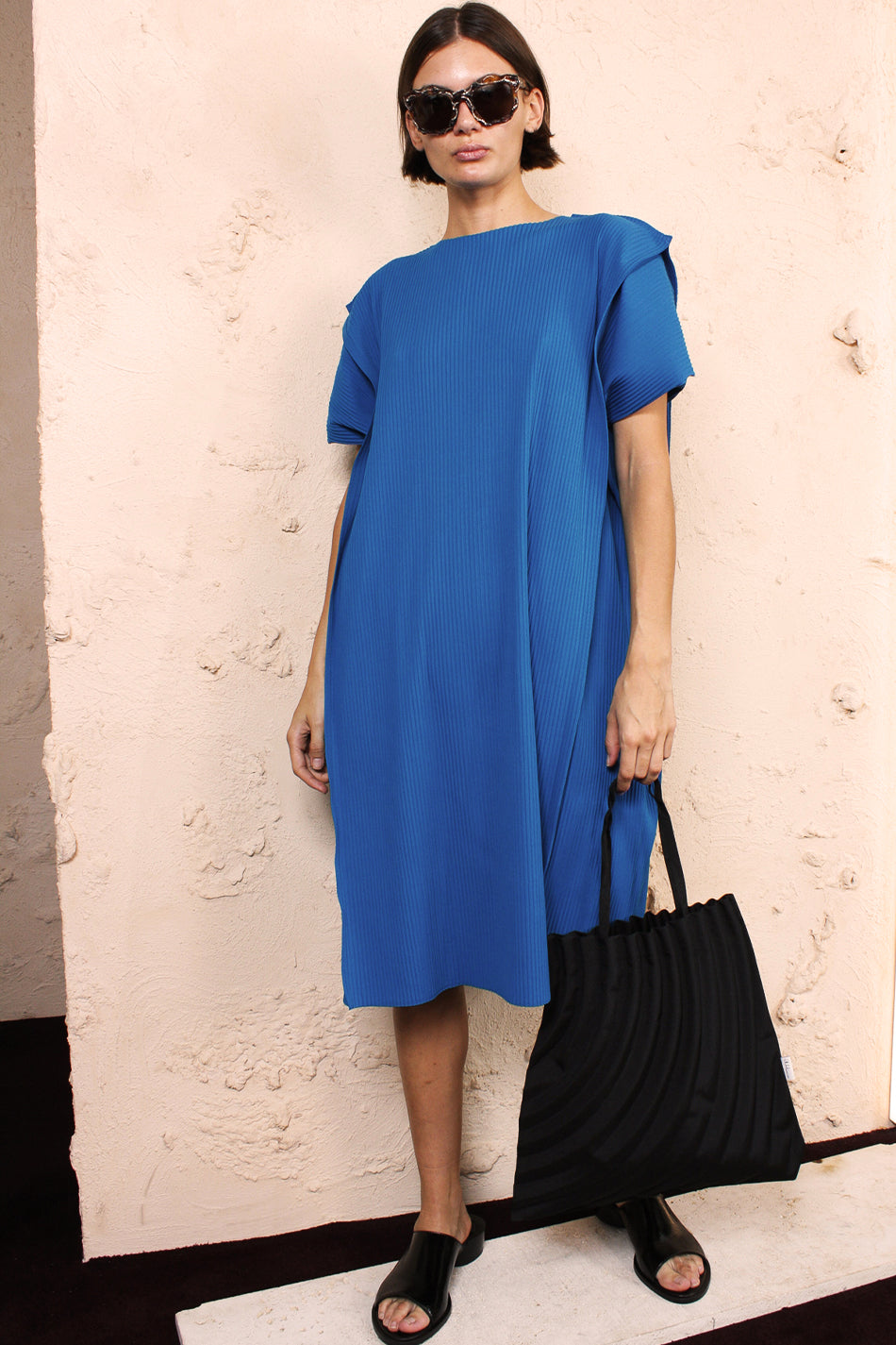 Tuck APOC Dress Blue