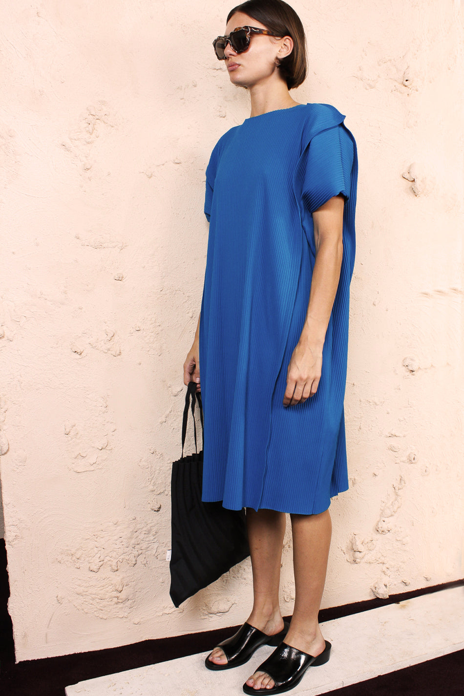 Tuck APOC Dress Blue