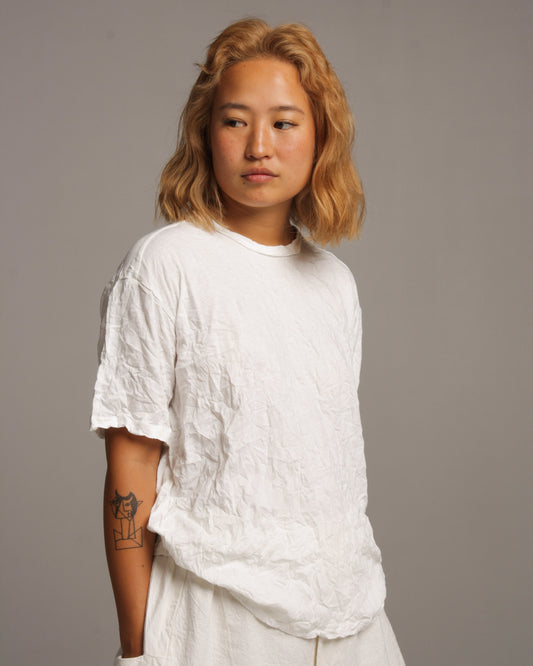 Basic Wrinkled White Tee