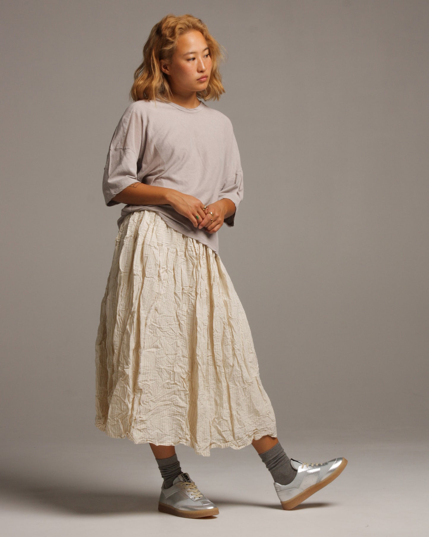 Natural Corrugated Skirt