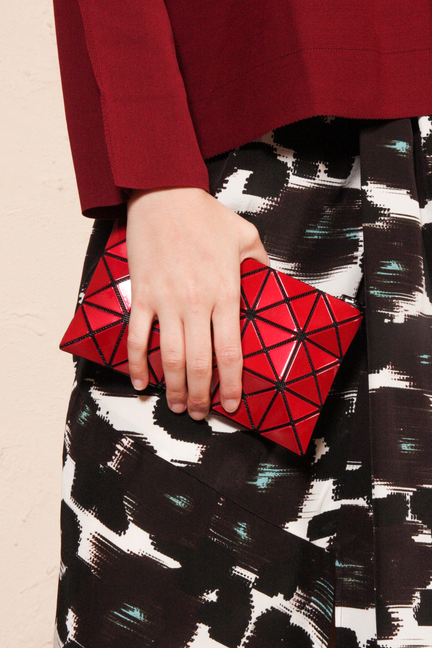 Prism Flat Pouch Red