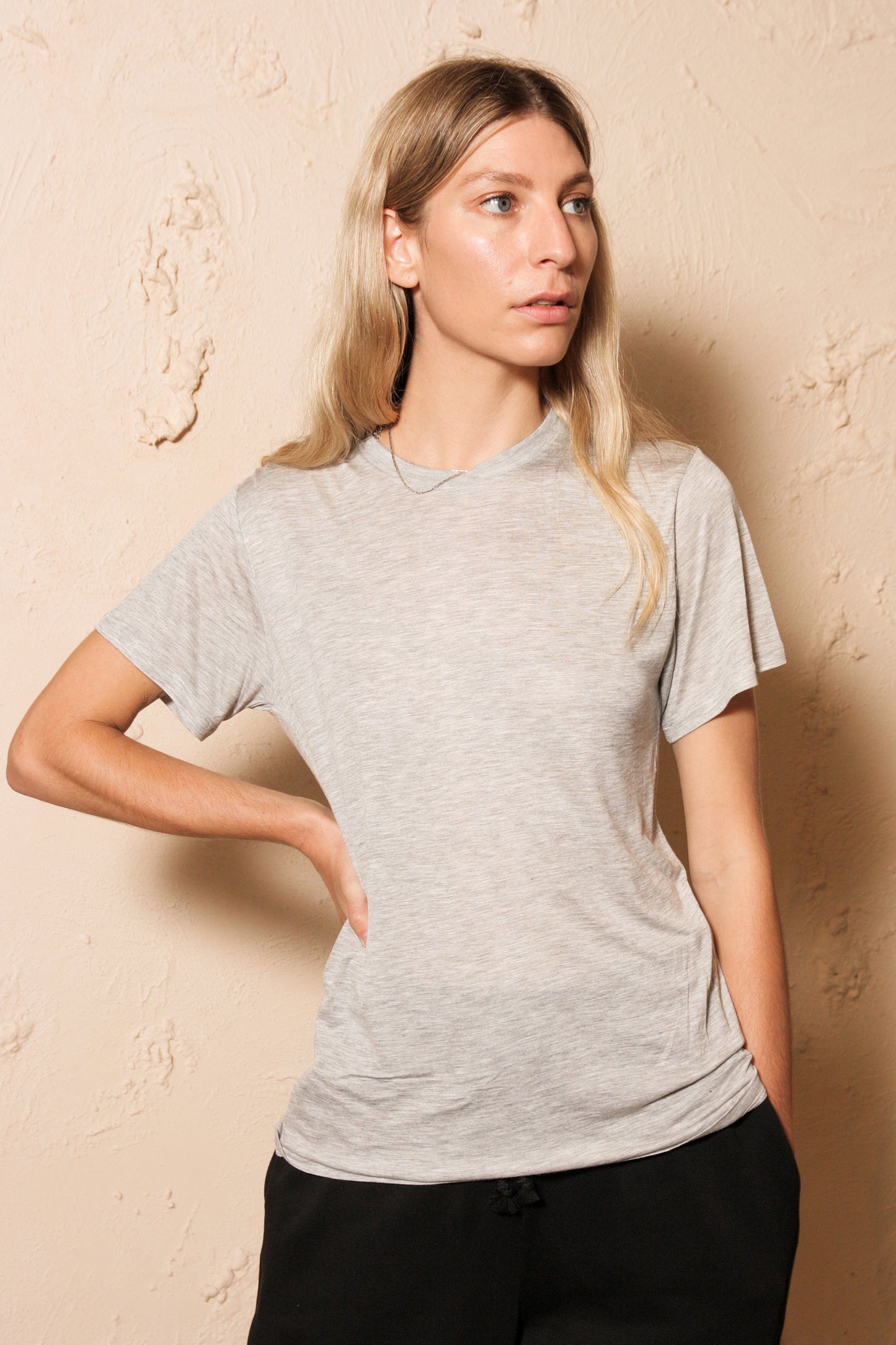 Tee Shirt Bamboo Jersey Grey