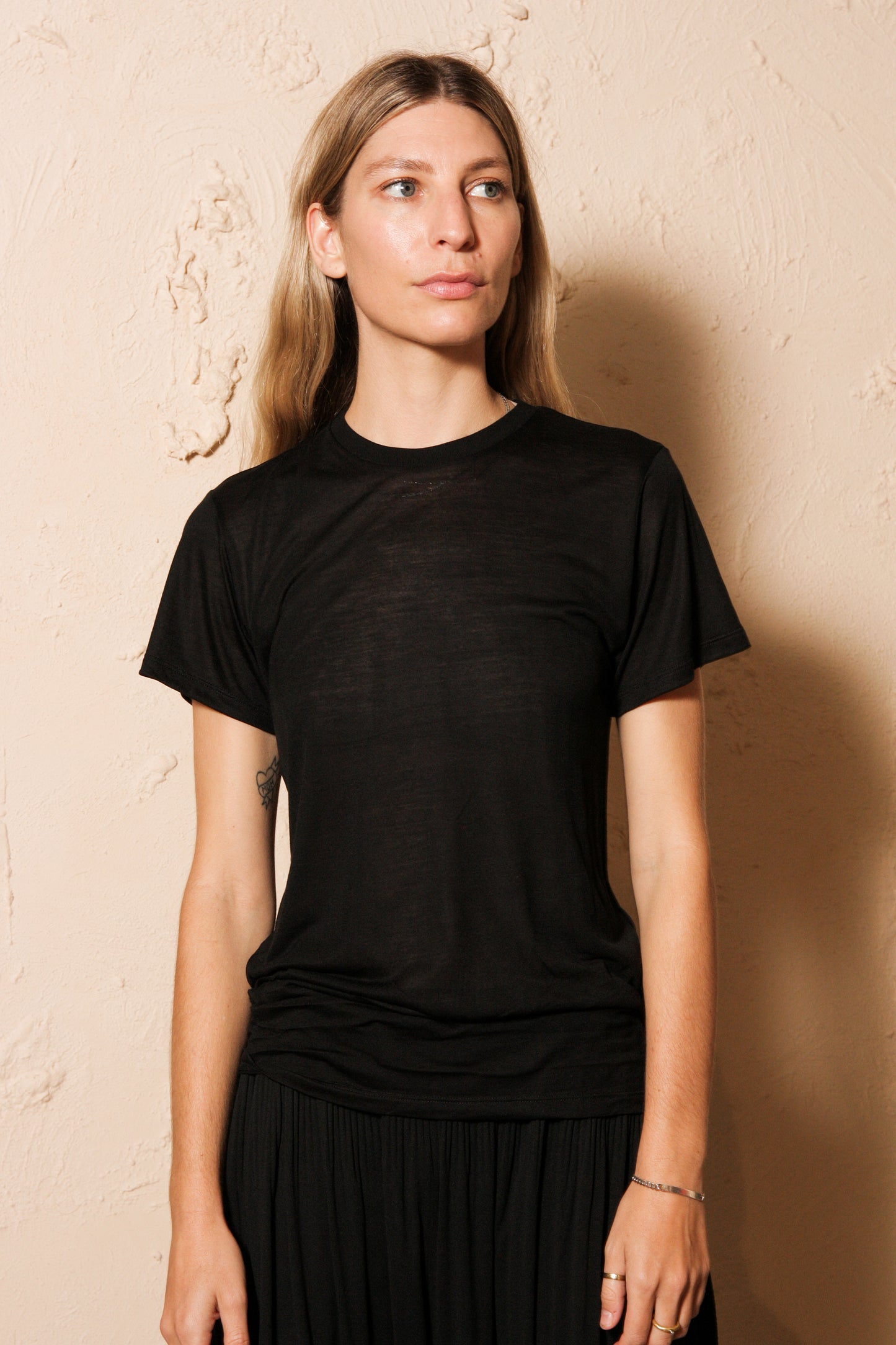 Tee Shirt Bamboo Jersey Black