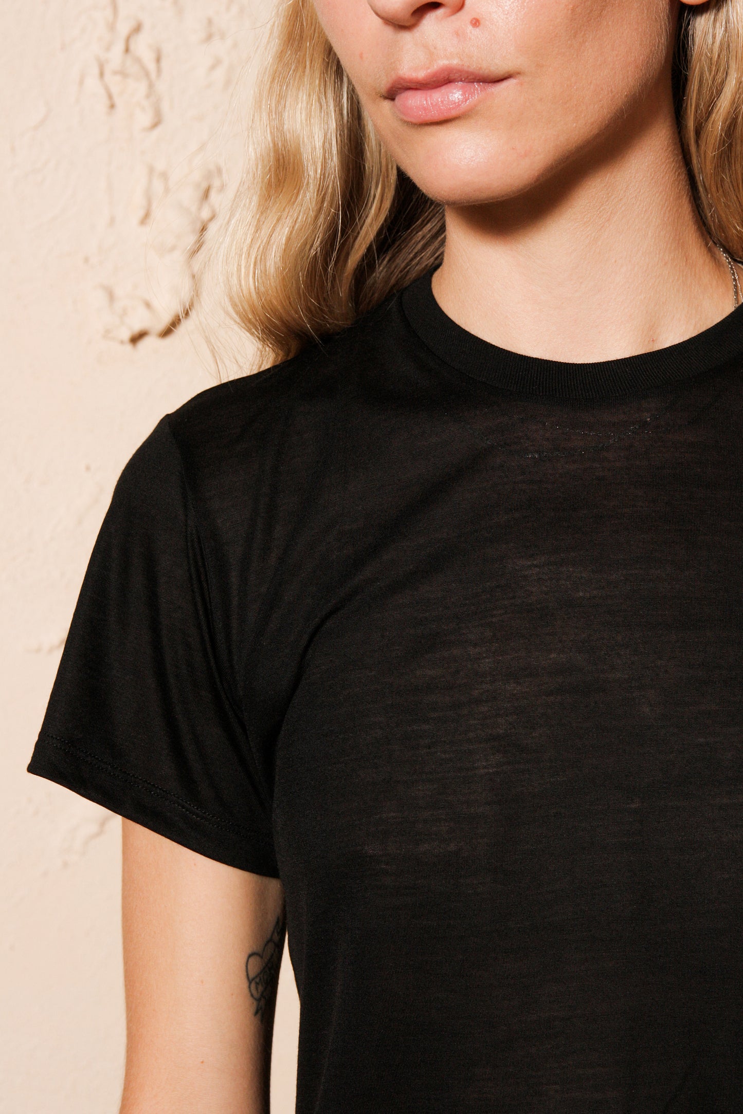 Tee Shirt Bamboo Jersey Black