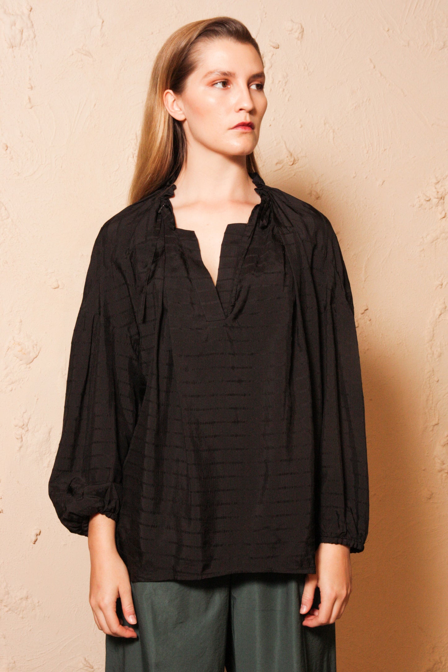 Toula Black Blouse