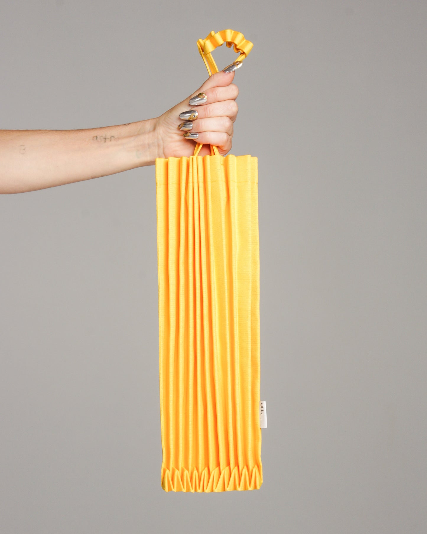 Yellow Trunk Pleats Bag