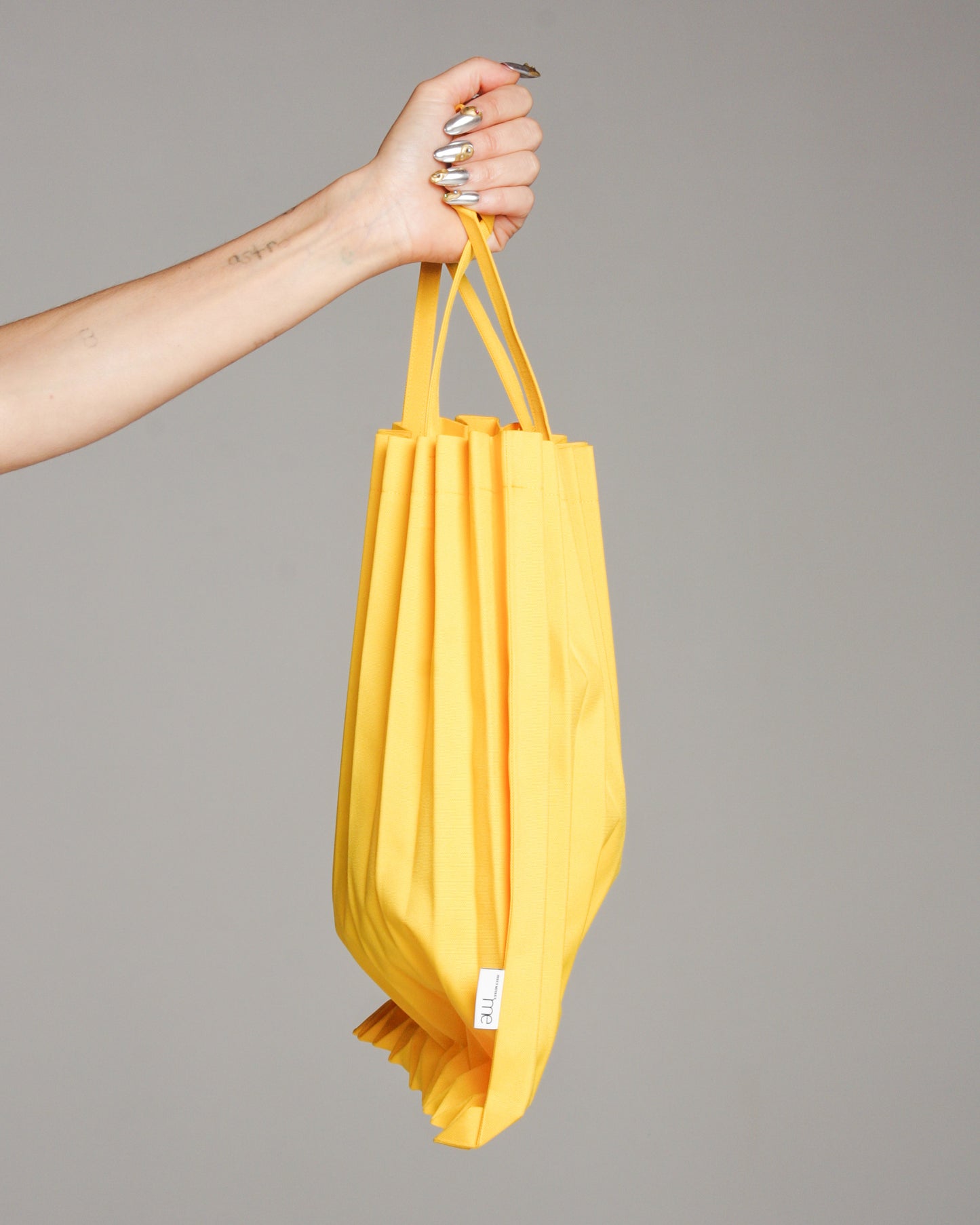 Yellow Trunk Pleats Bag