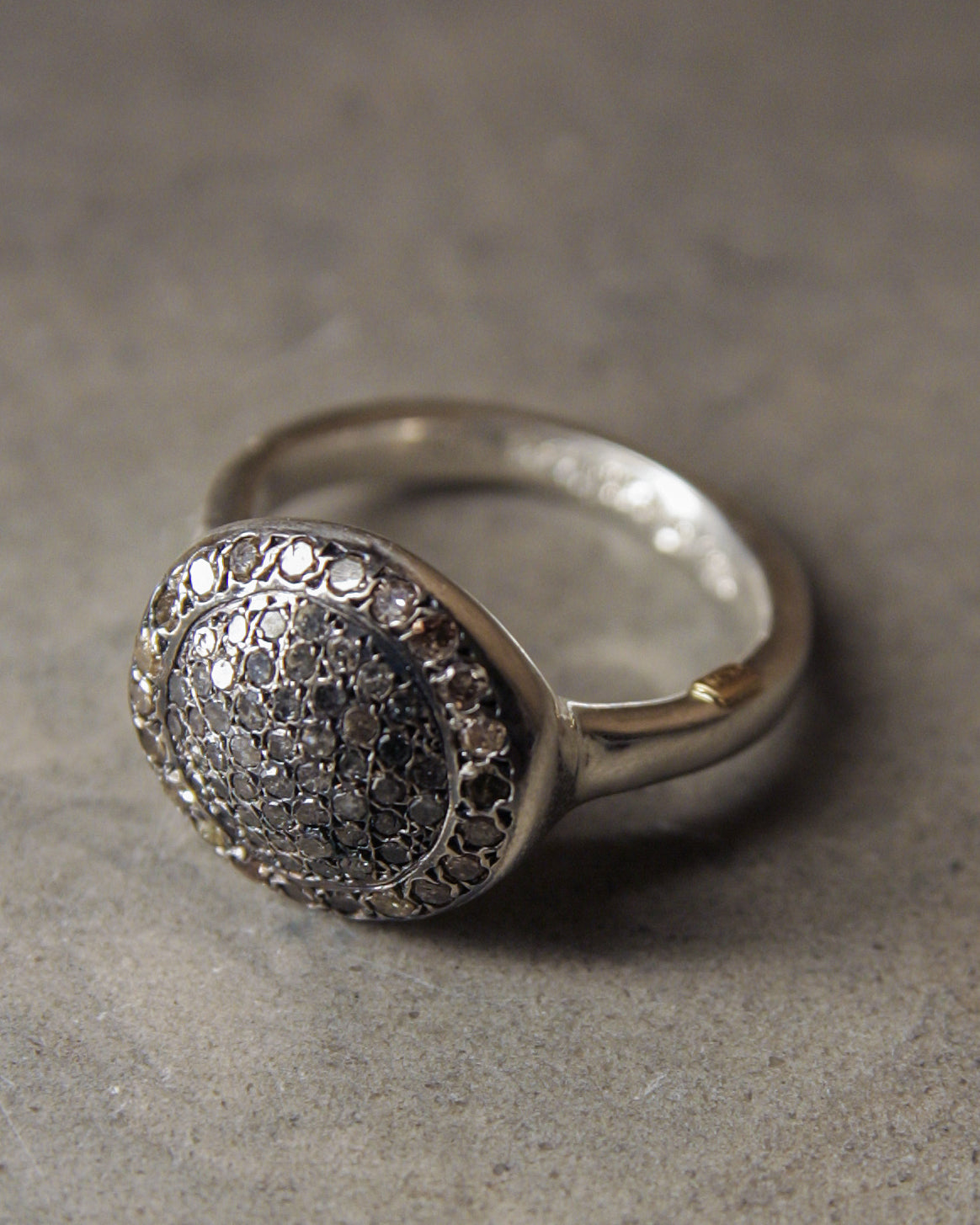 Julia Cognac and Icy Grey Diamond Ring