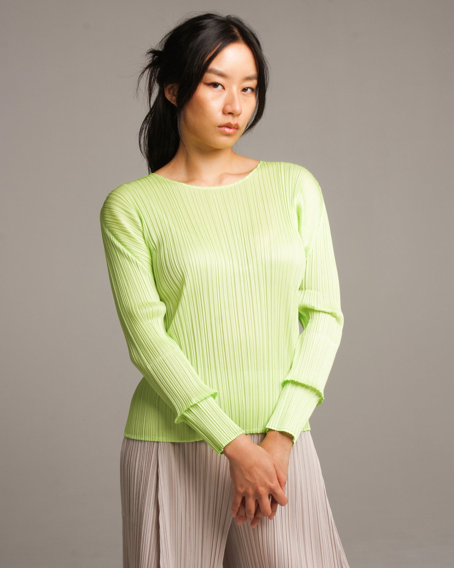 Classic Lime Green Longsleeve Top