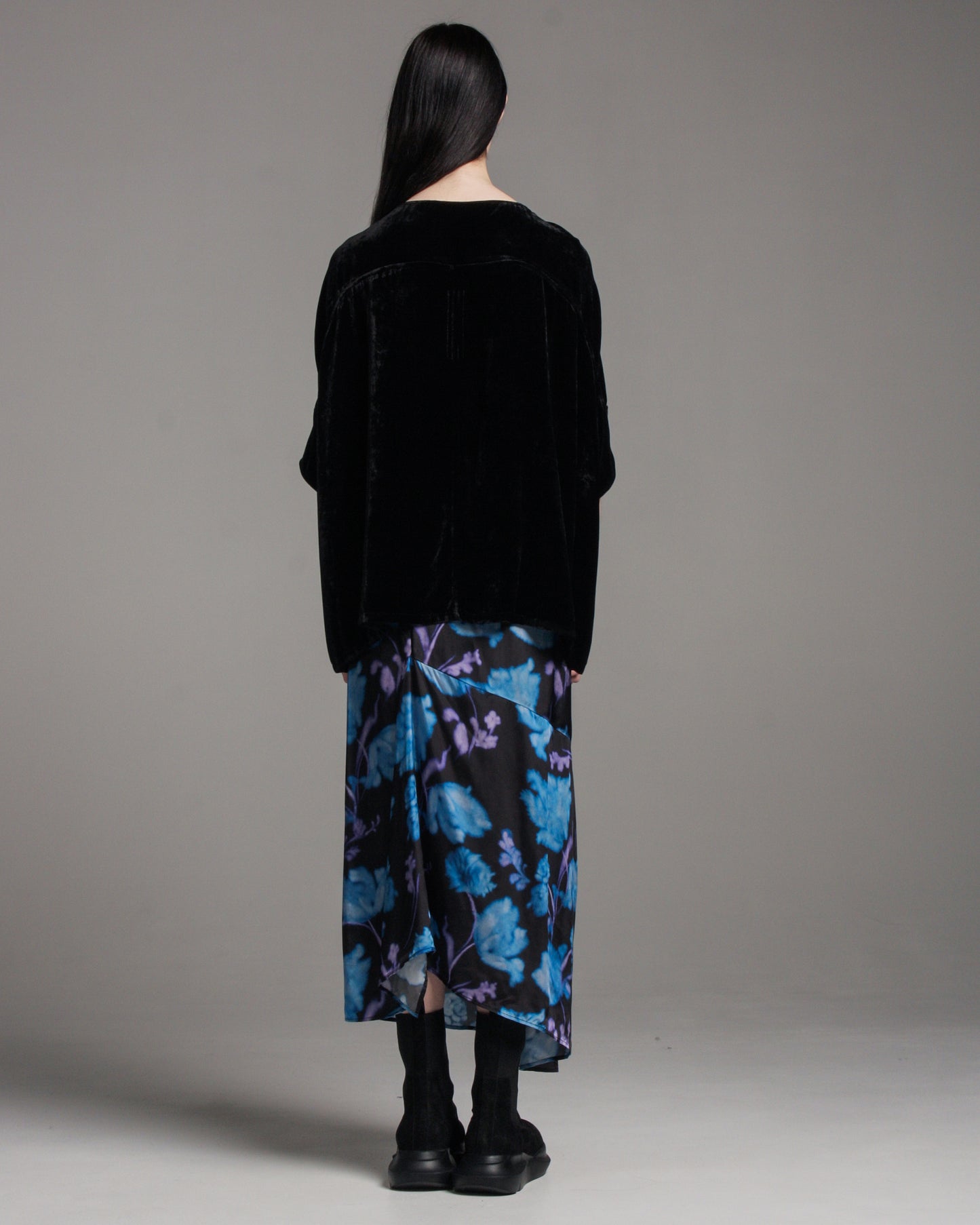 Blue Peonies Sonam Skirt