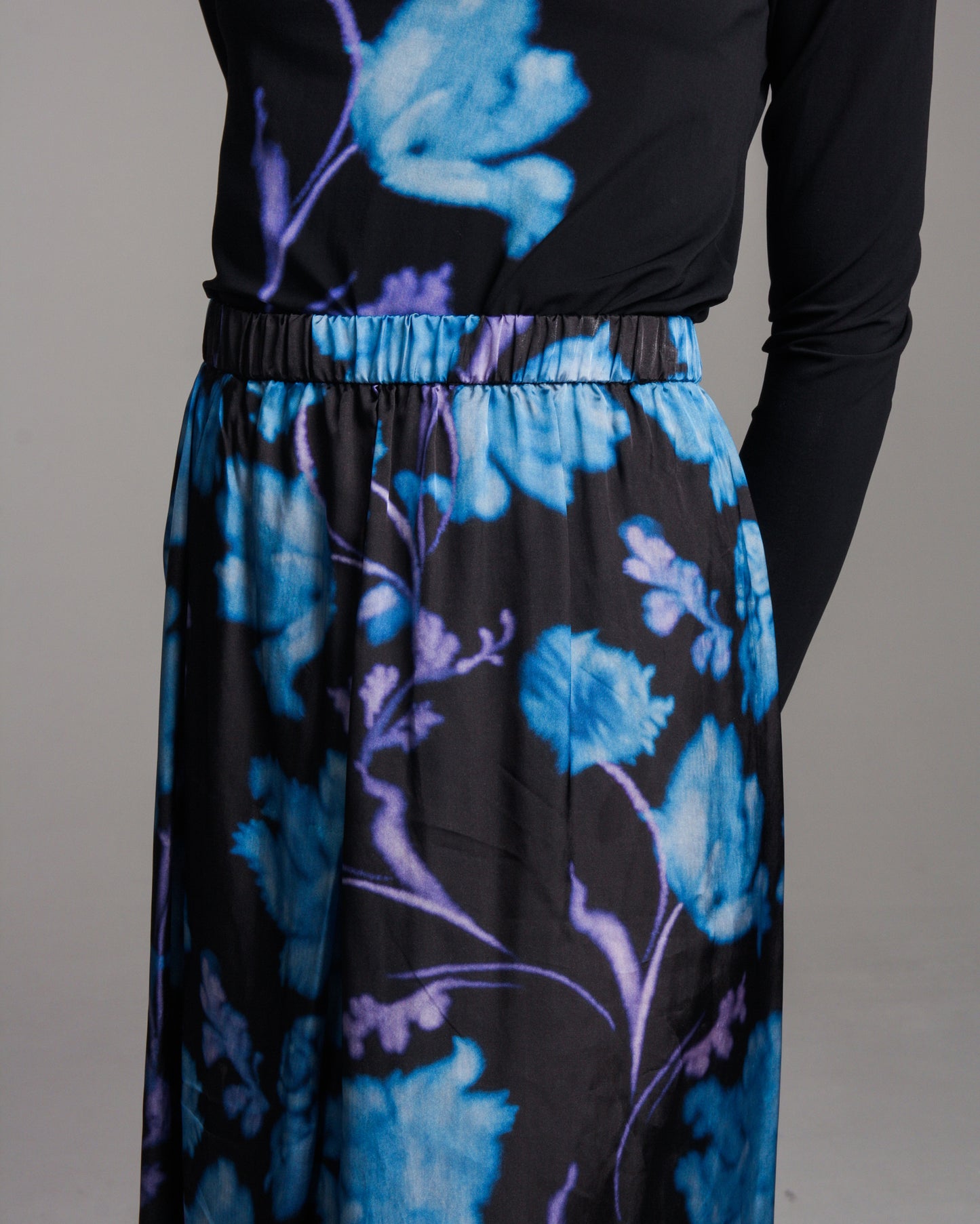 Blue Peonies Sonam Skirt