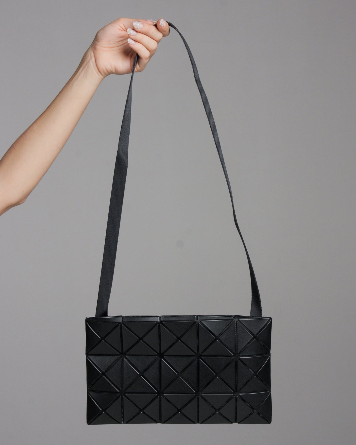 Matte Black Lucent Crossbody Bag