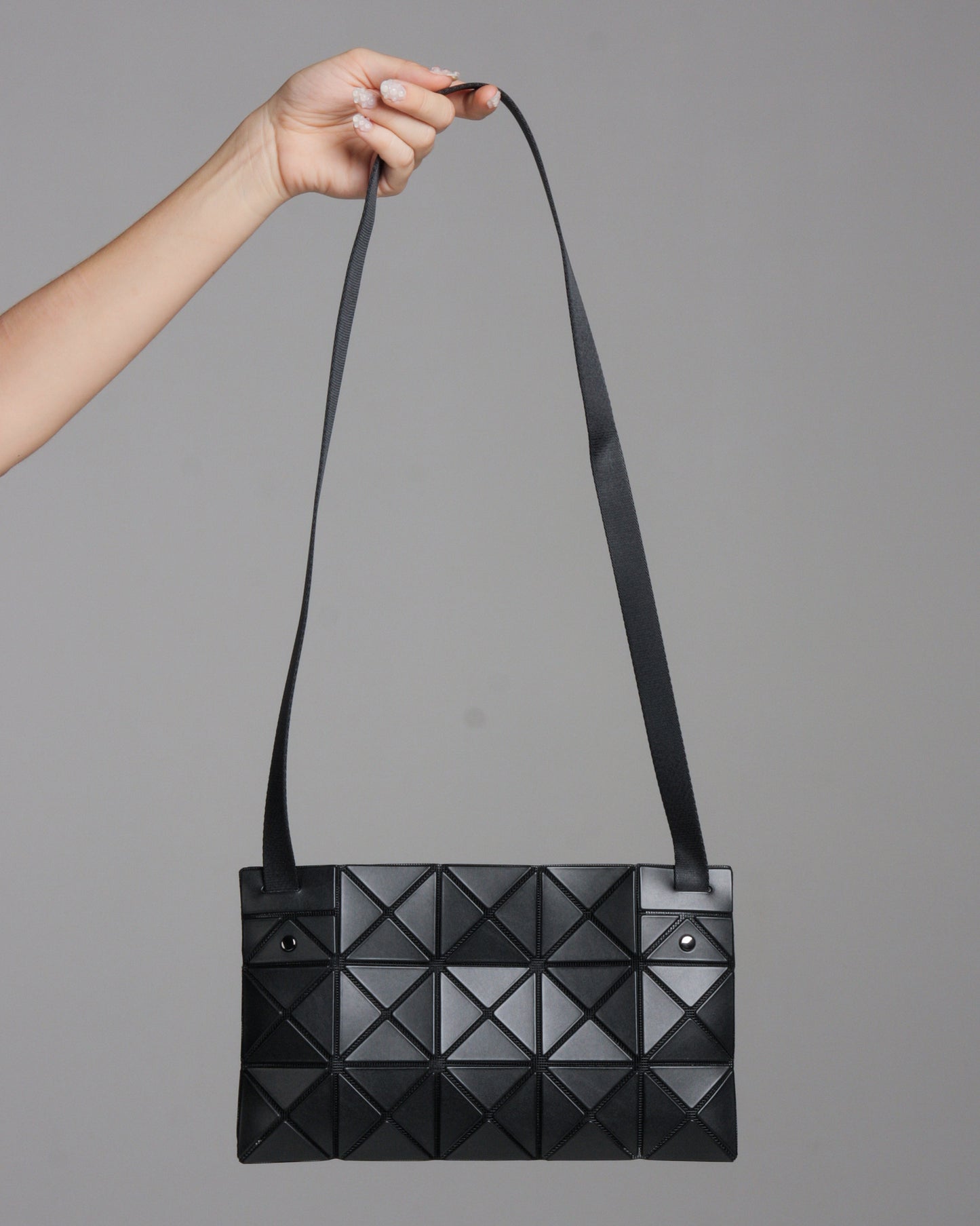 Matte Black Lucent Crossbody Bag