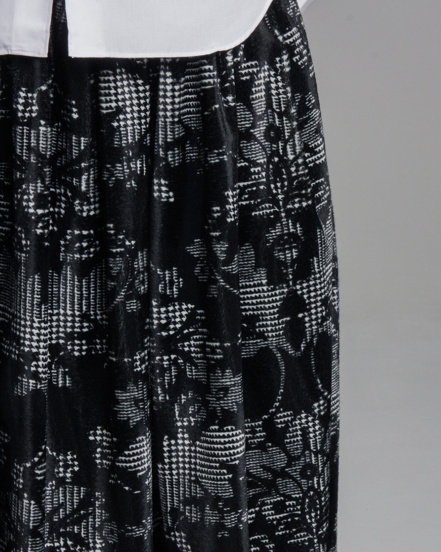 Baroque Check Printed Skirt