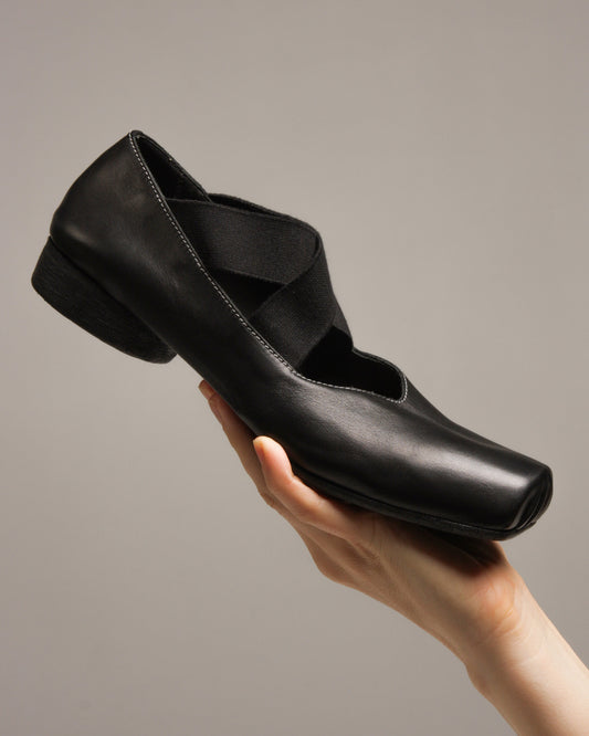 Ballet Black Leather Shoes