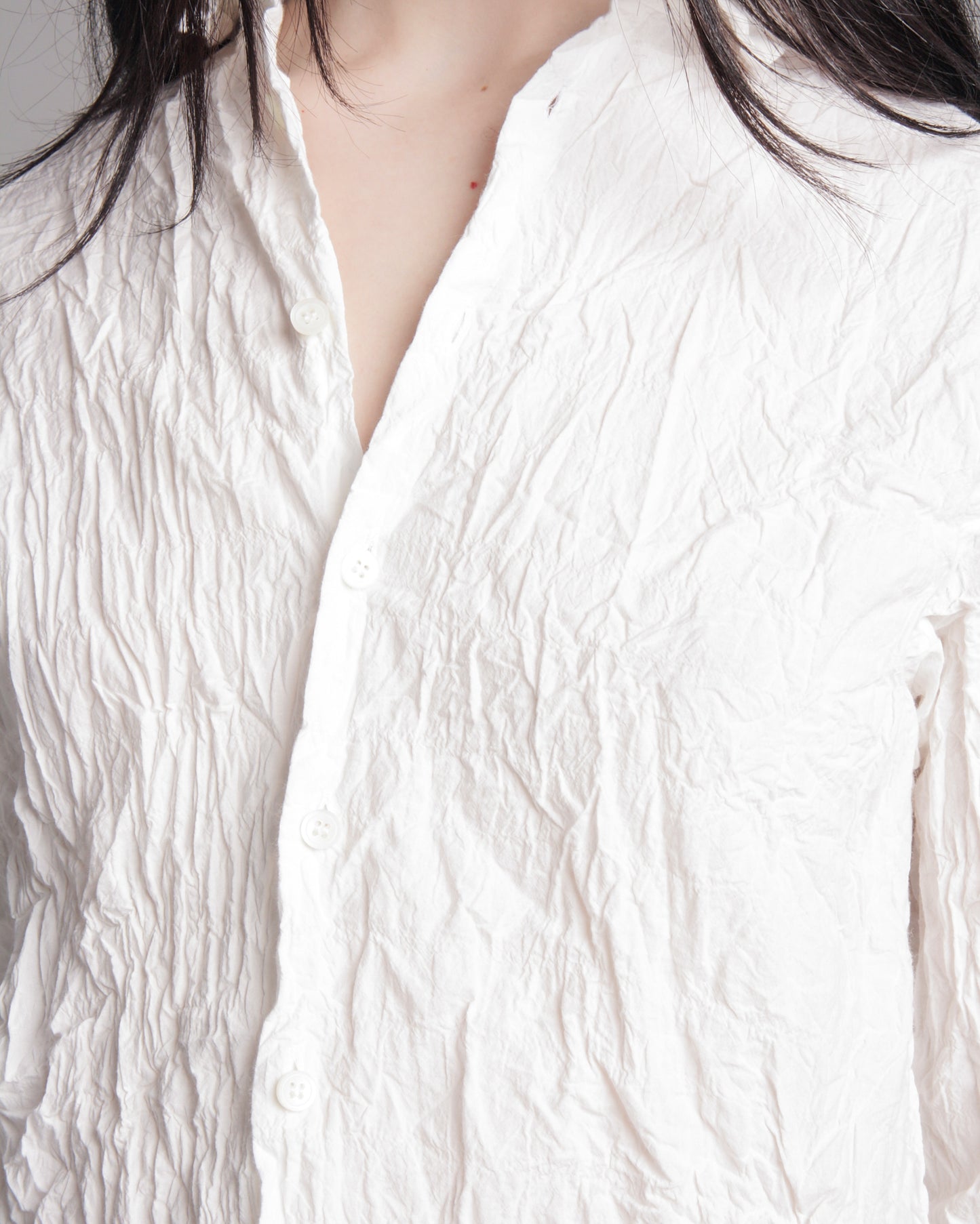 White Crinkle Shirt