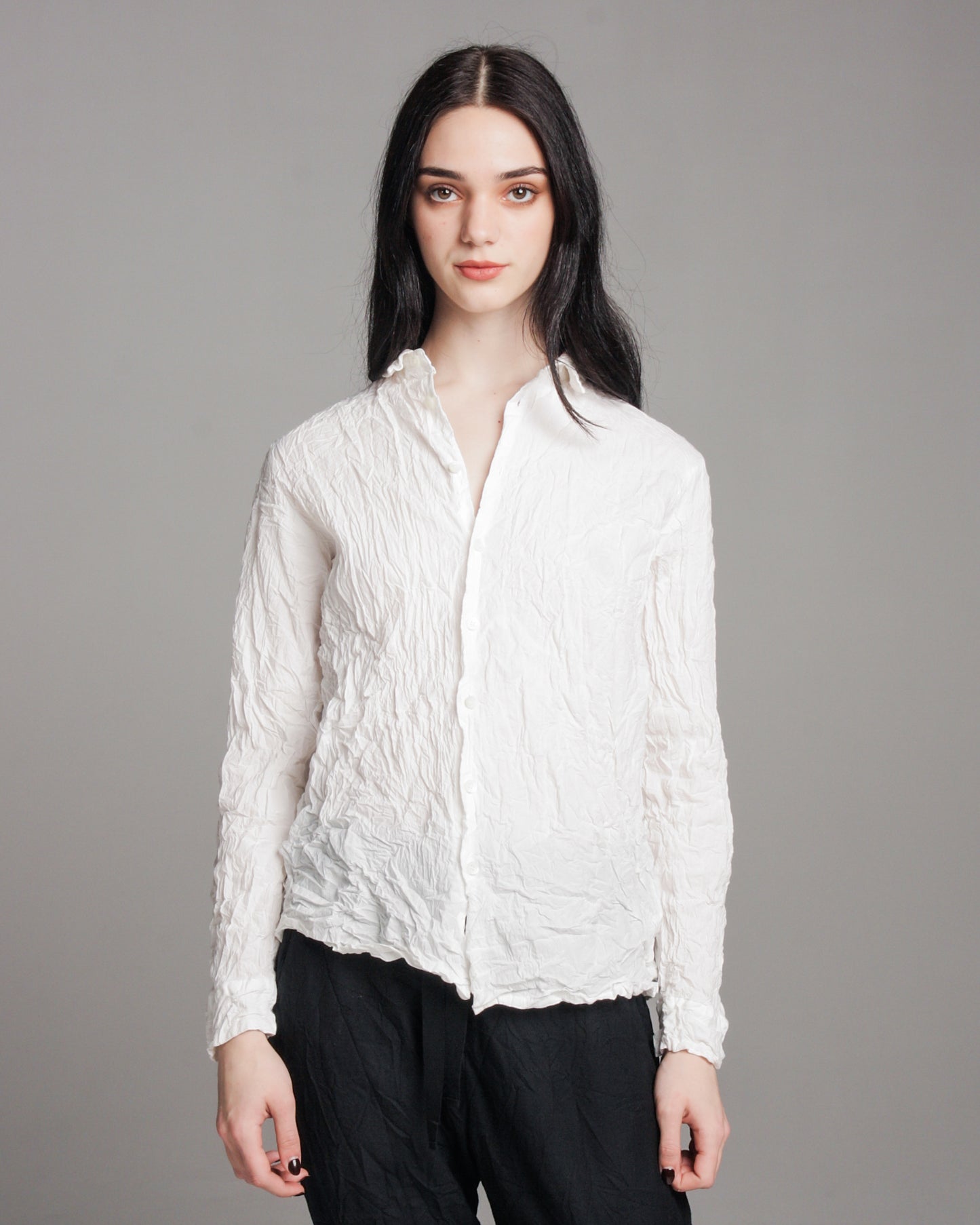 White Crinkle Shirt