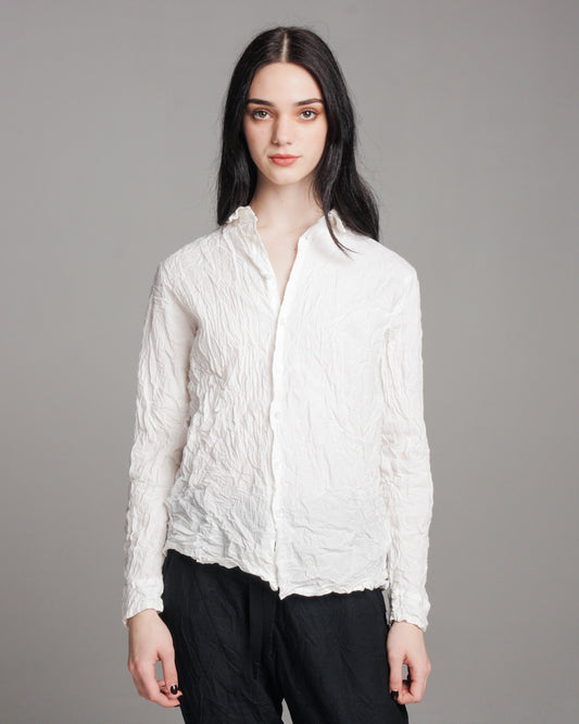 White Crinkle Shirt