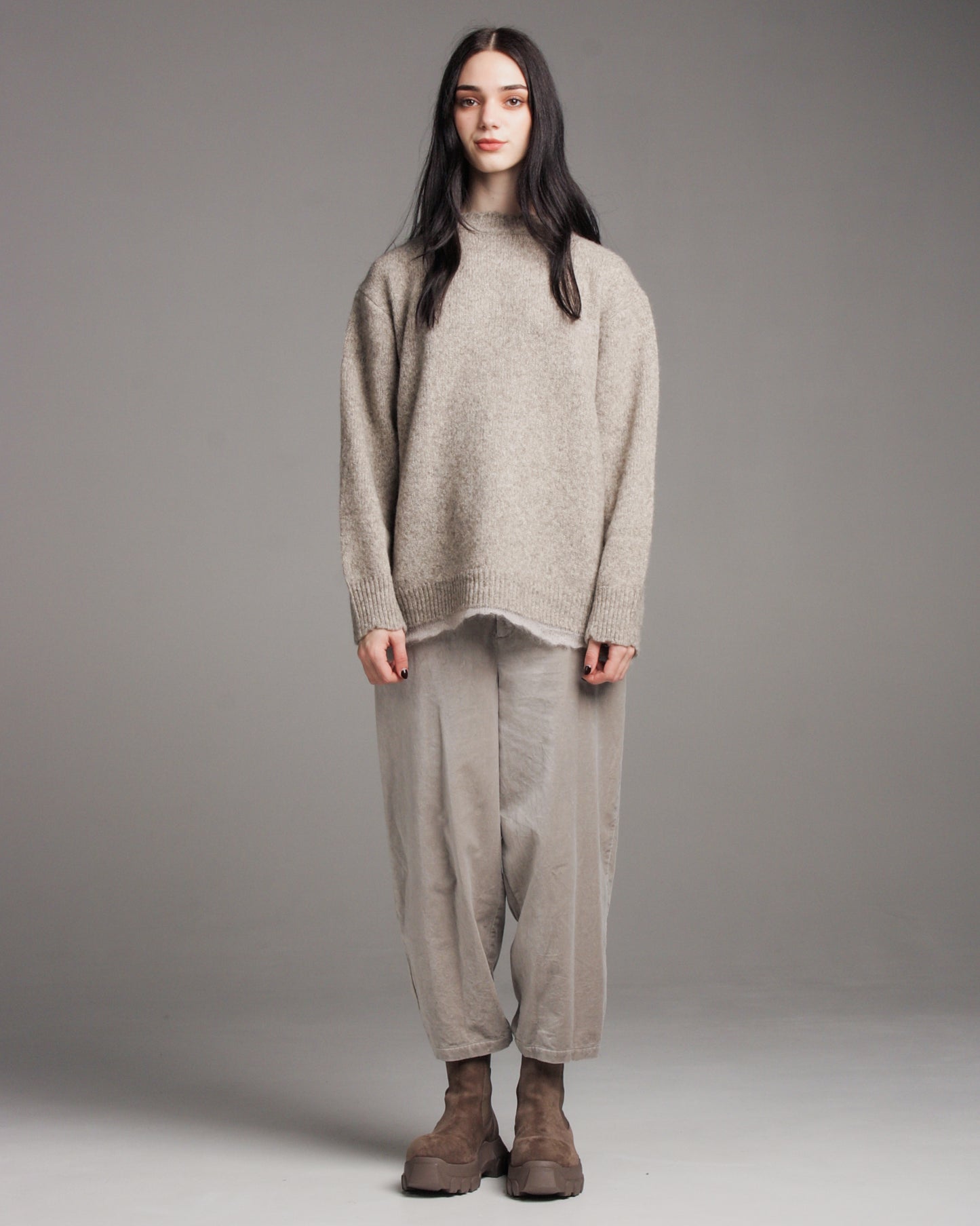 Greige Wool Sweater