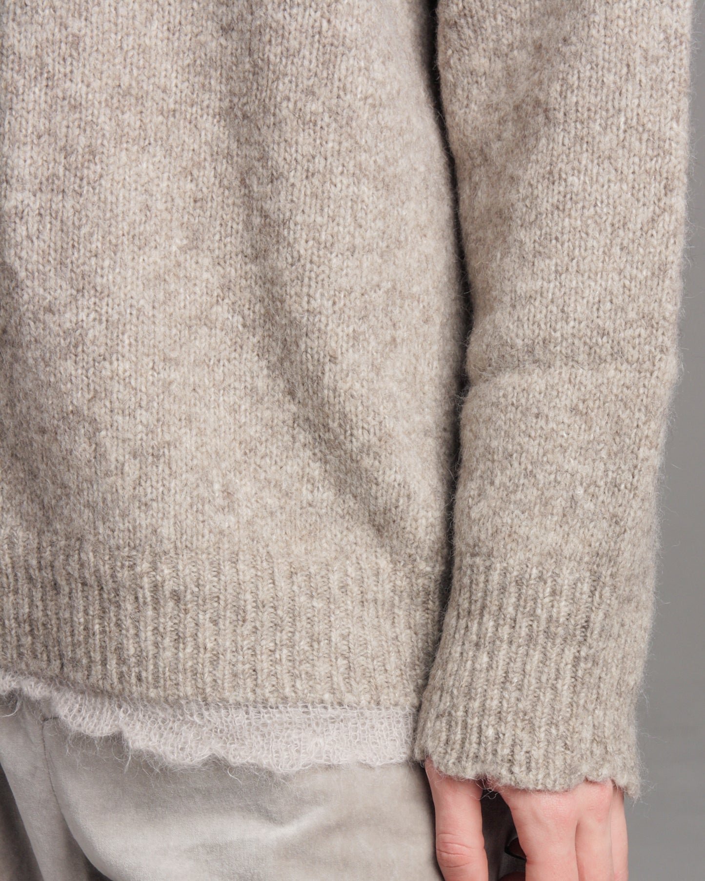 Greige Wool Sweater