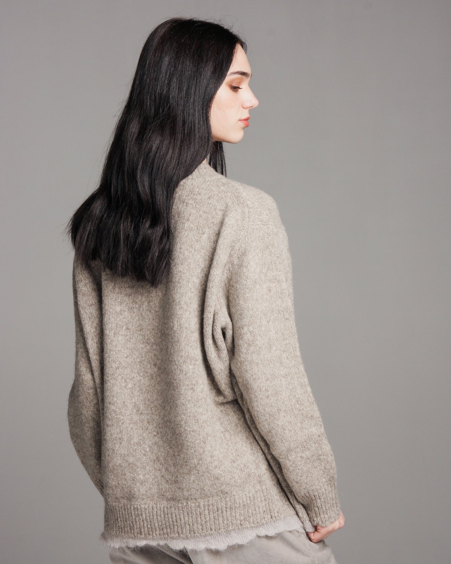 Greige Wool Sweater