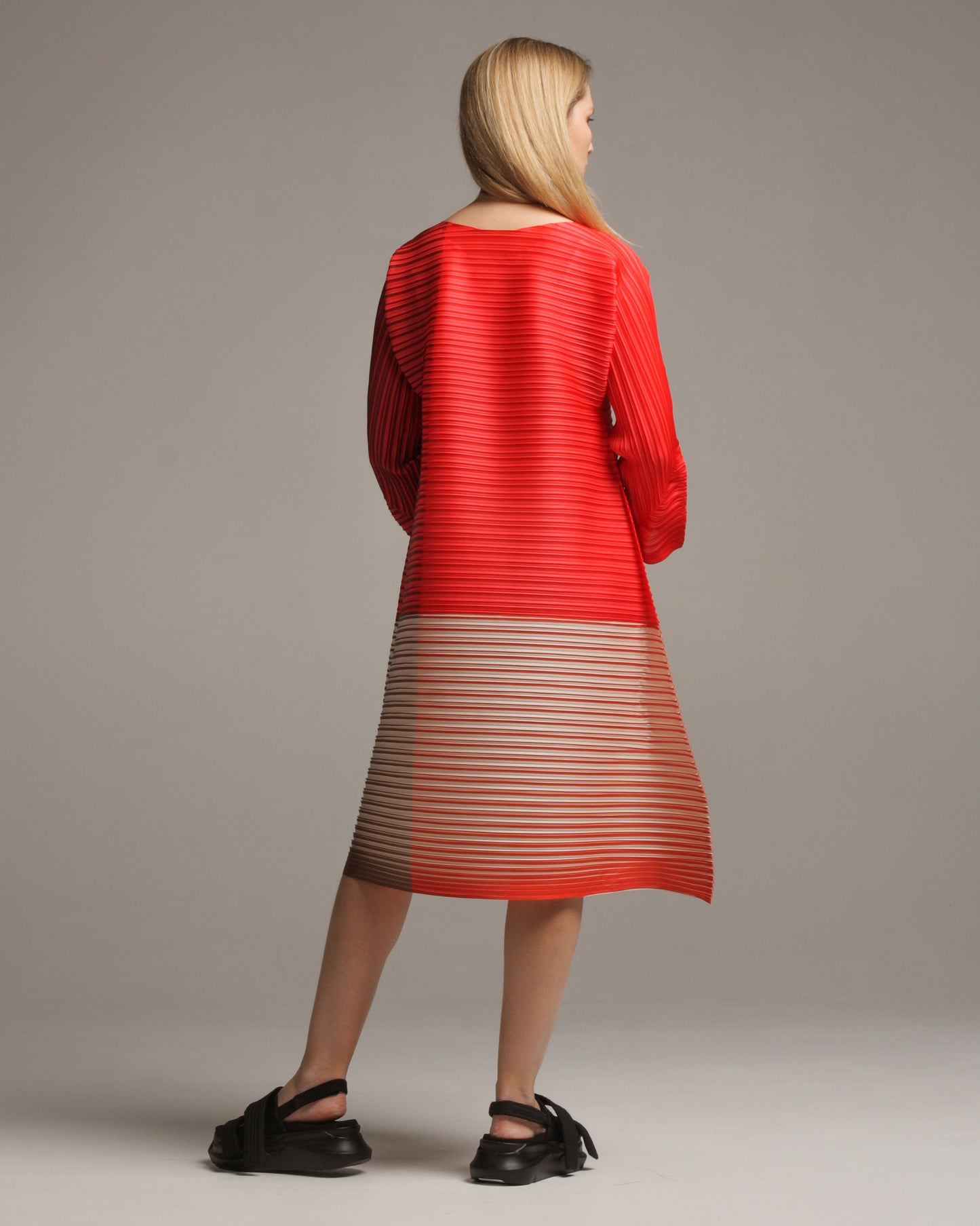 Red Alt Ray Gradient Dress